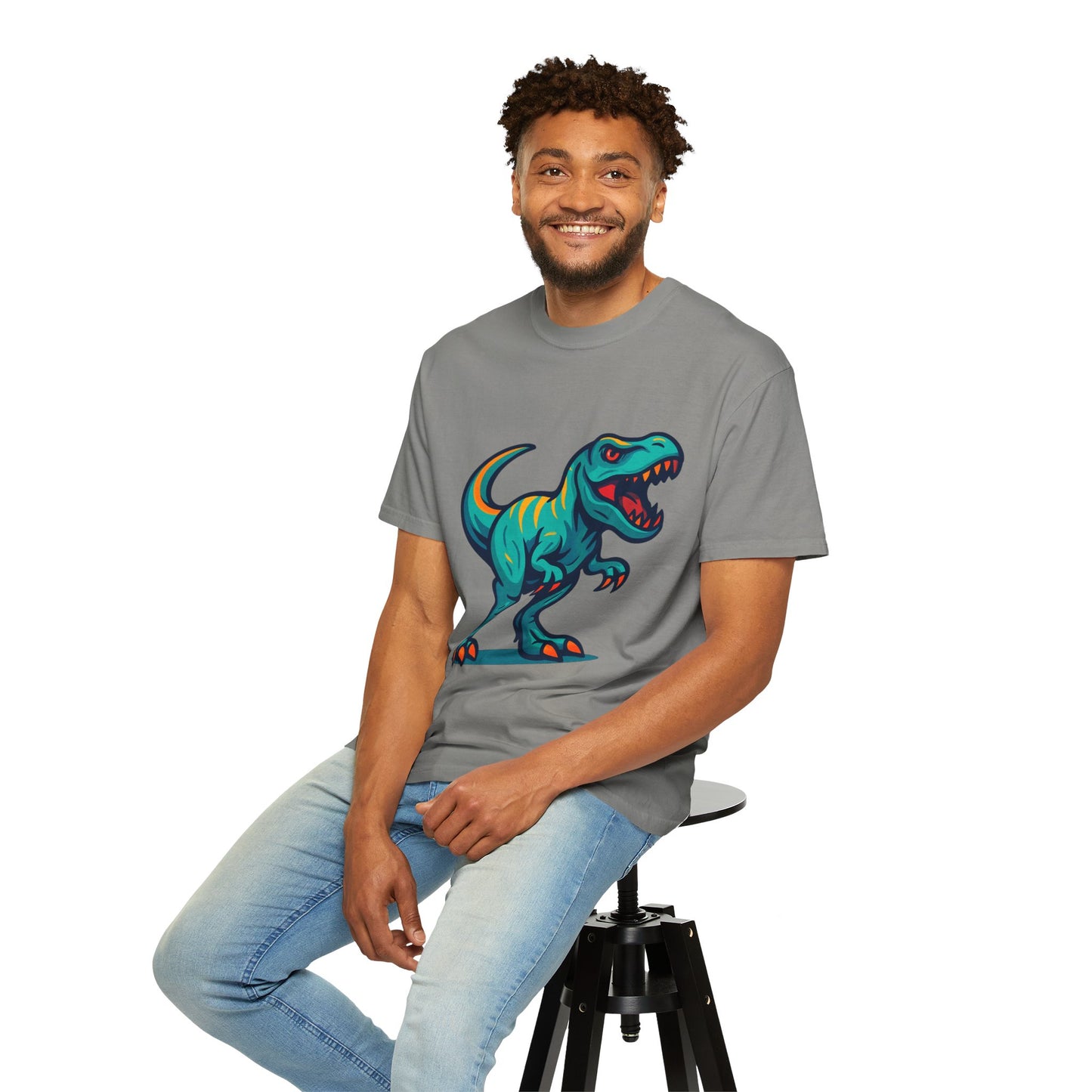 Dinosaur T-Shirt | Fun Cartoon Dino Graphic Tee for Kids & Adults | Unisex Casual Apparel | Perfect Birthday & Holiday Gift