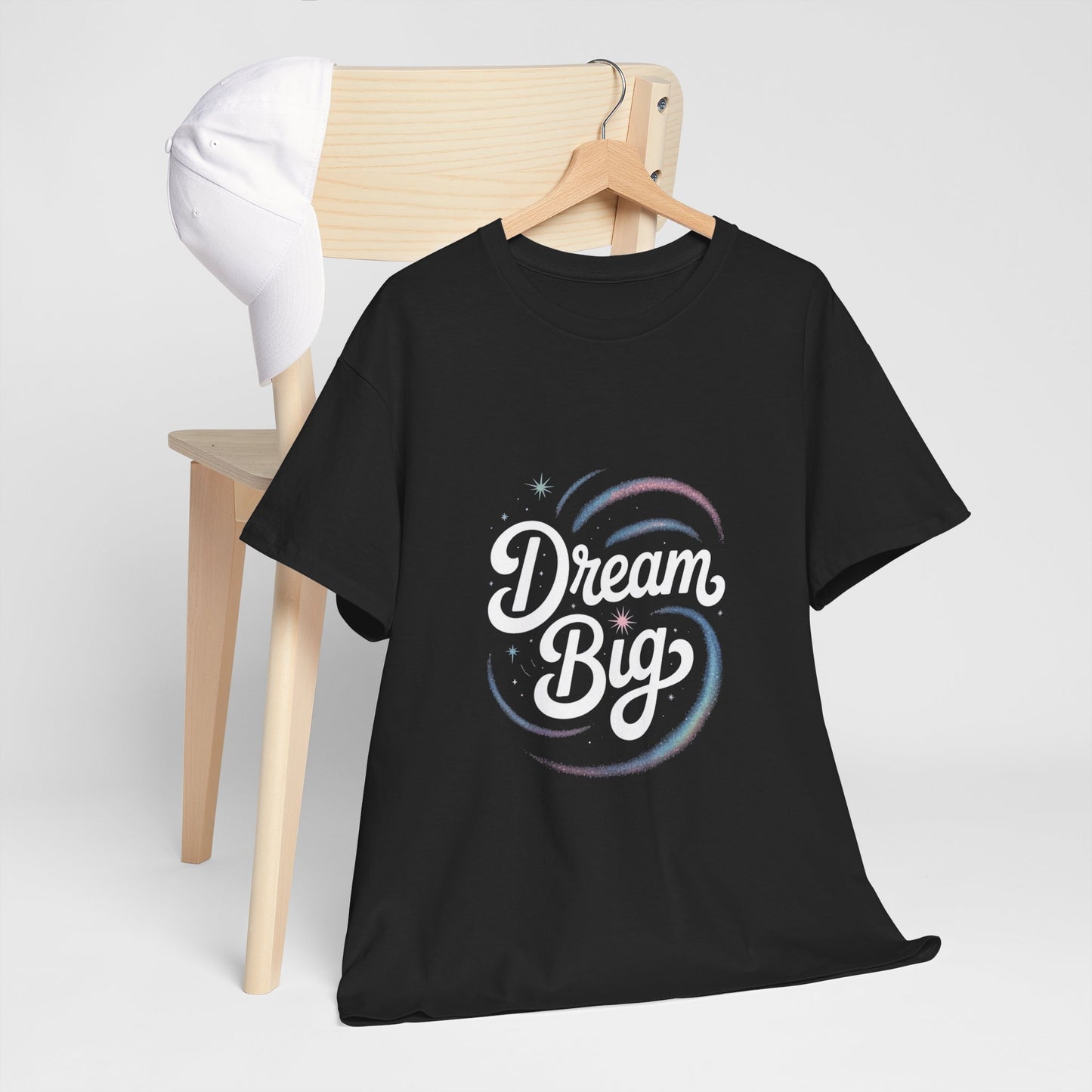 Dream Big Unisex Cotton Tee - Inspirational Shirt for Dreamers, Motivational Gift, Everyday Wear, Self-Confidence Reminder, Casual Style