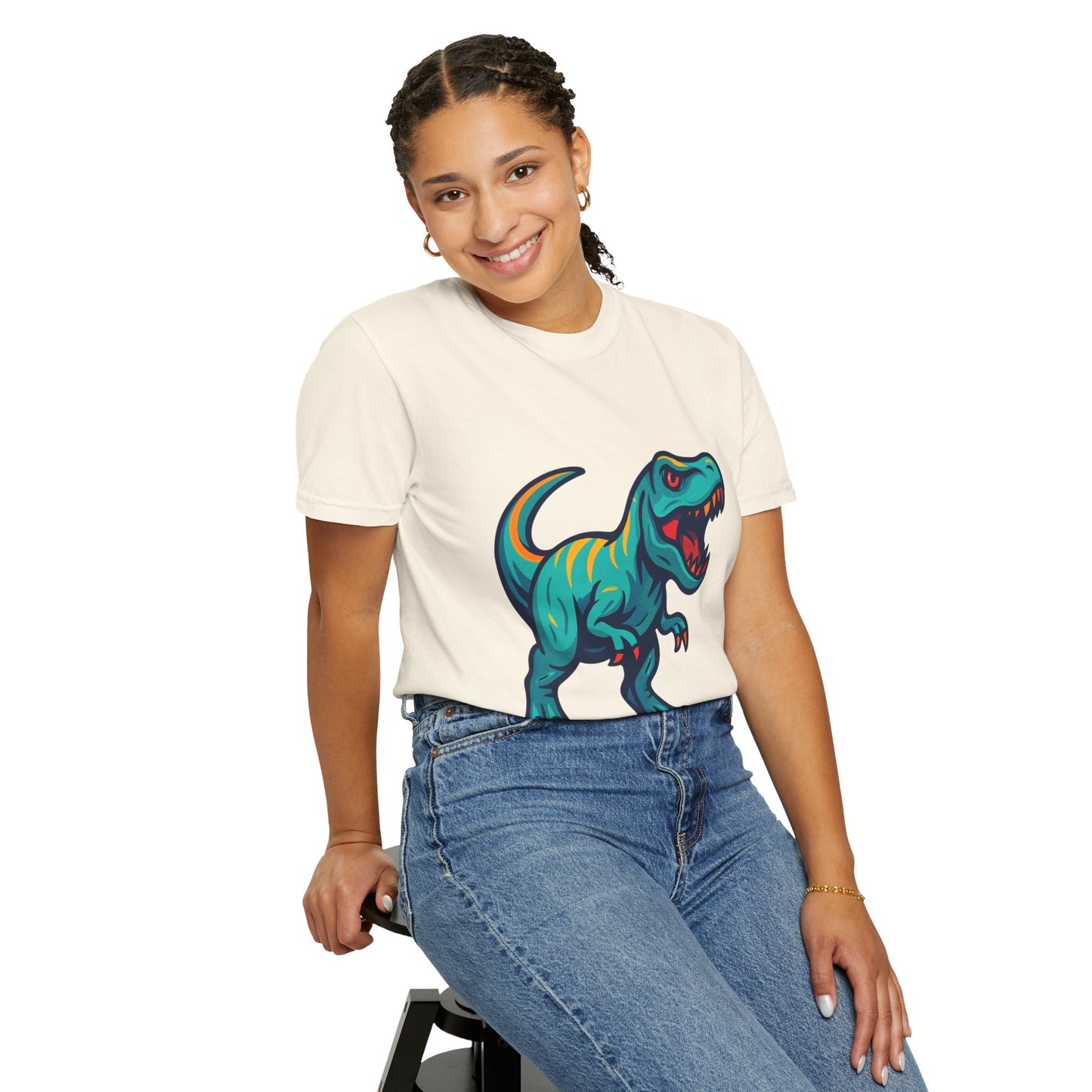 Dinosaur T-Shirt | Fun Cartoon Dino Graphic Tee for Kids & Adults | Unisex Casual Apparel | Perfect Birthday & Holiday Gift