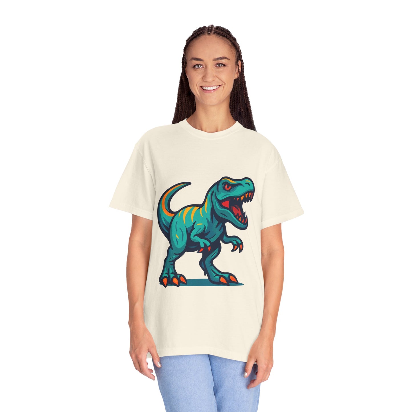 Dinosaur T-Shirt | Fun Cartoon Dino Graphic Tee for Kids & Adults | Unisex Casual Apparel | Perfect Birthday & Holiday Gift