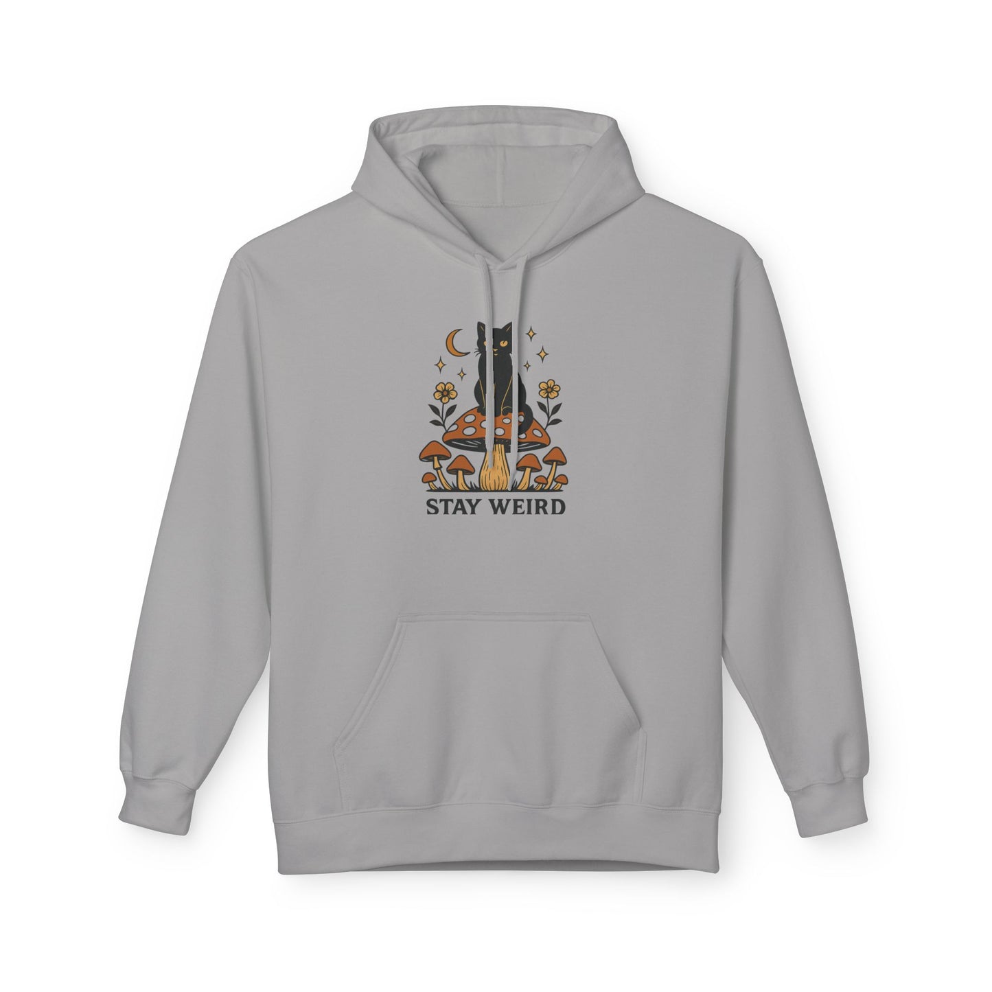 Stay Weird Fleece Hoodie | Unisex Midweight Pullover | Cozy Casual Sweatshirt & Fun Gift for Friends