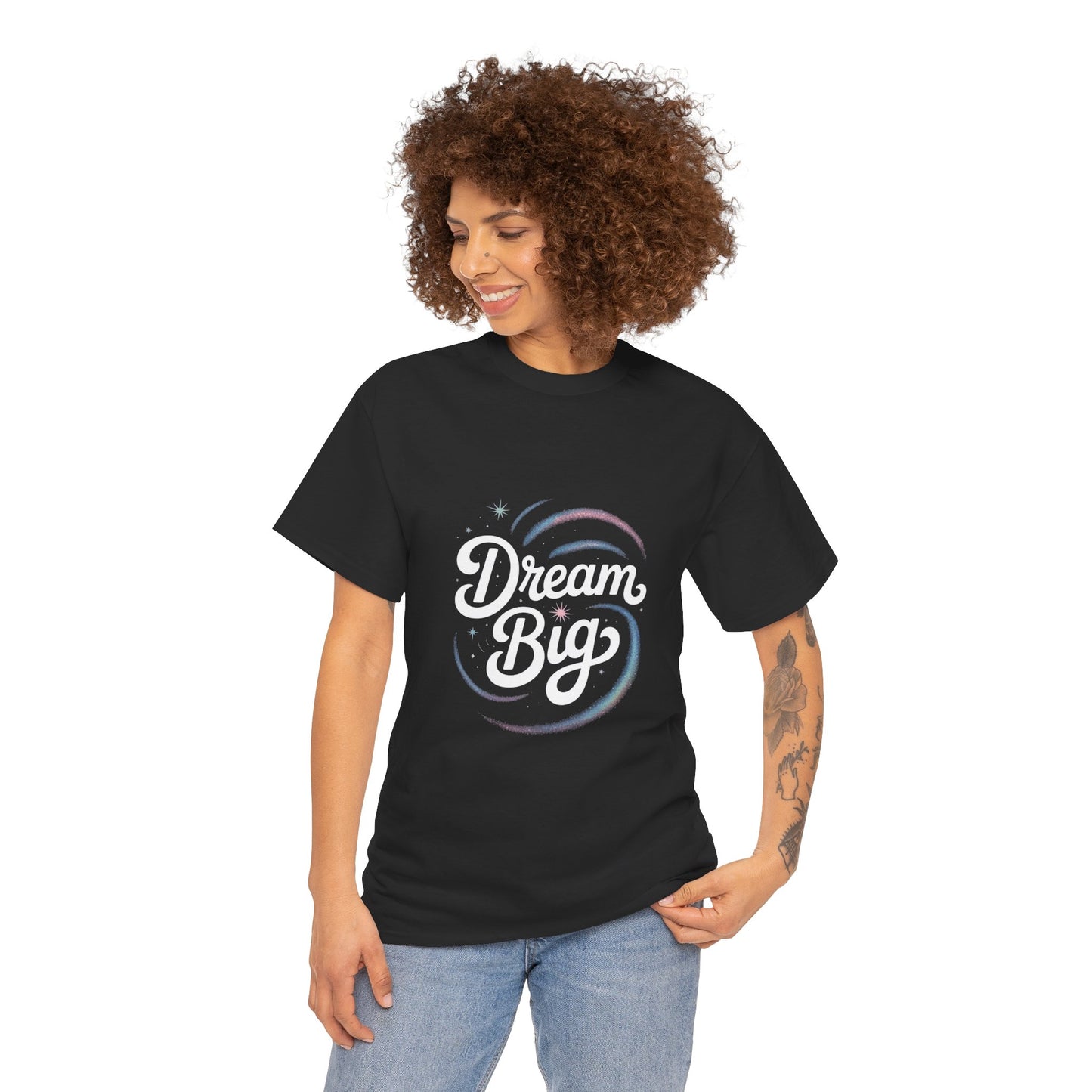 Dream Big Unisex Cotton Tee - Inspirational Shirt for Dreamers, Motivational Gift, Everyday Wear, Self-Confidence Reminder, Casual Style