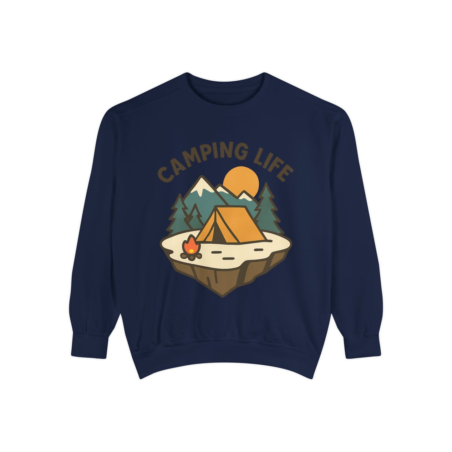 Camping Life Unisex Sweatshirt, Cozy Outdoor Apparel, Gift for Campers, Fall Fashion, Adventure Clothing, Nature Lover's Sweatshirt