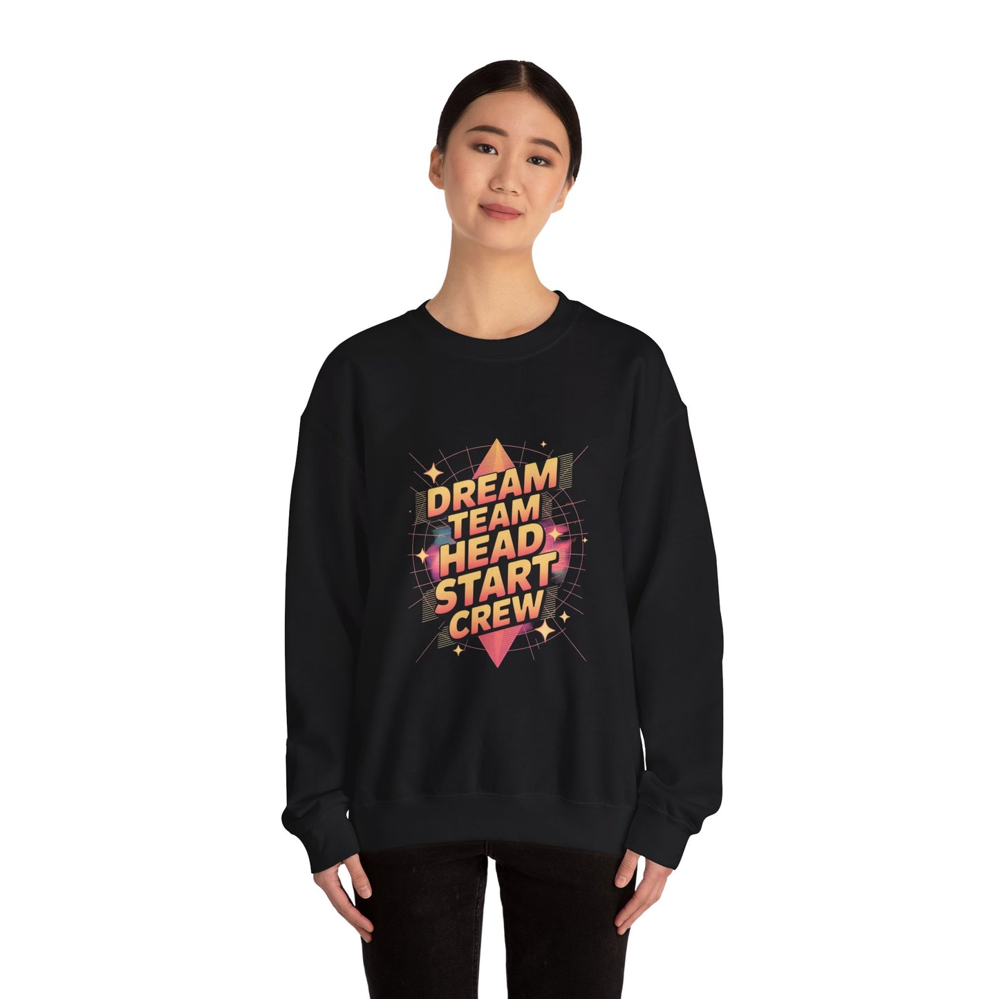 Dream Team Crew Sweatshirt for Motivational Vibes, Cozy Casual Wear, Gifts for Friends, Team Spirit Apparel, Unisex Fashion