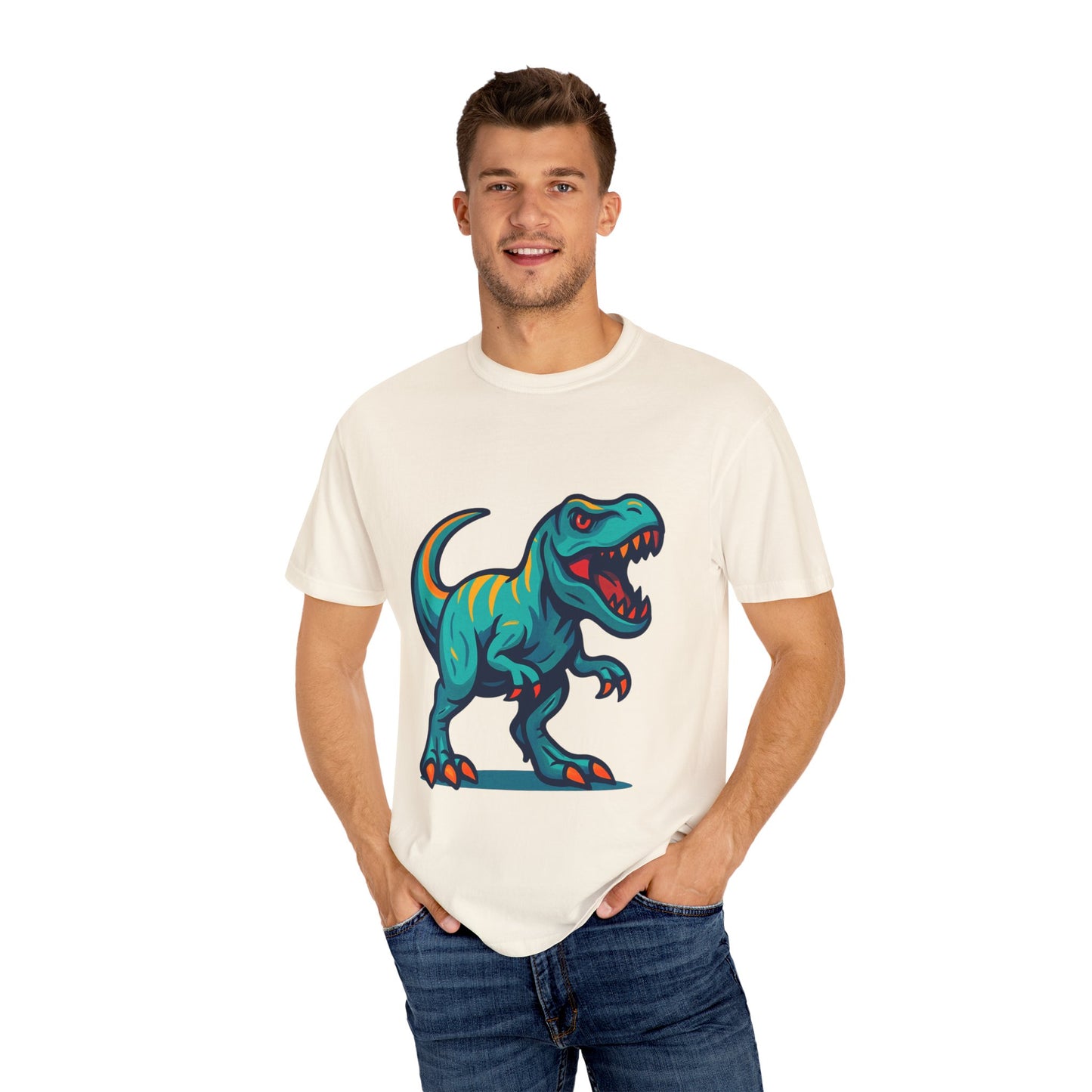 Dinosaur T-Shirt | Fun Cartoon Dino Graphic Tee for Kids & Adults | Unisex Casual Apparel | Perfect Birthday & Holiday Gift