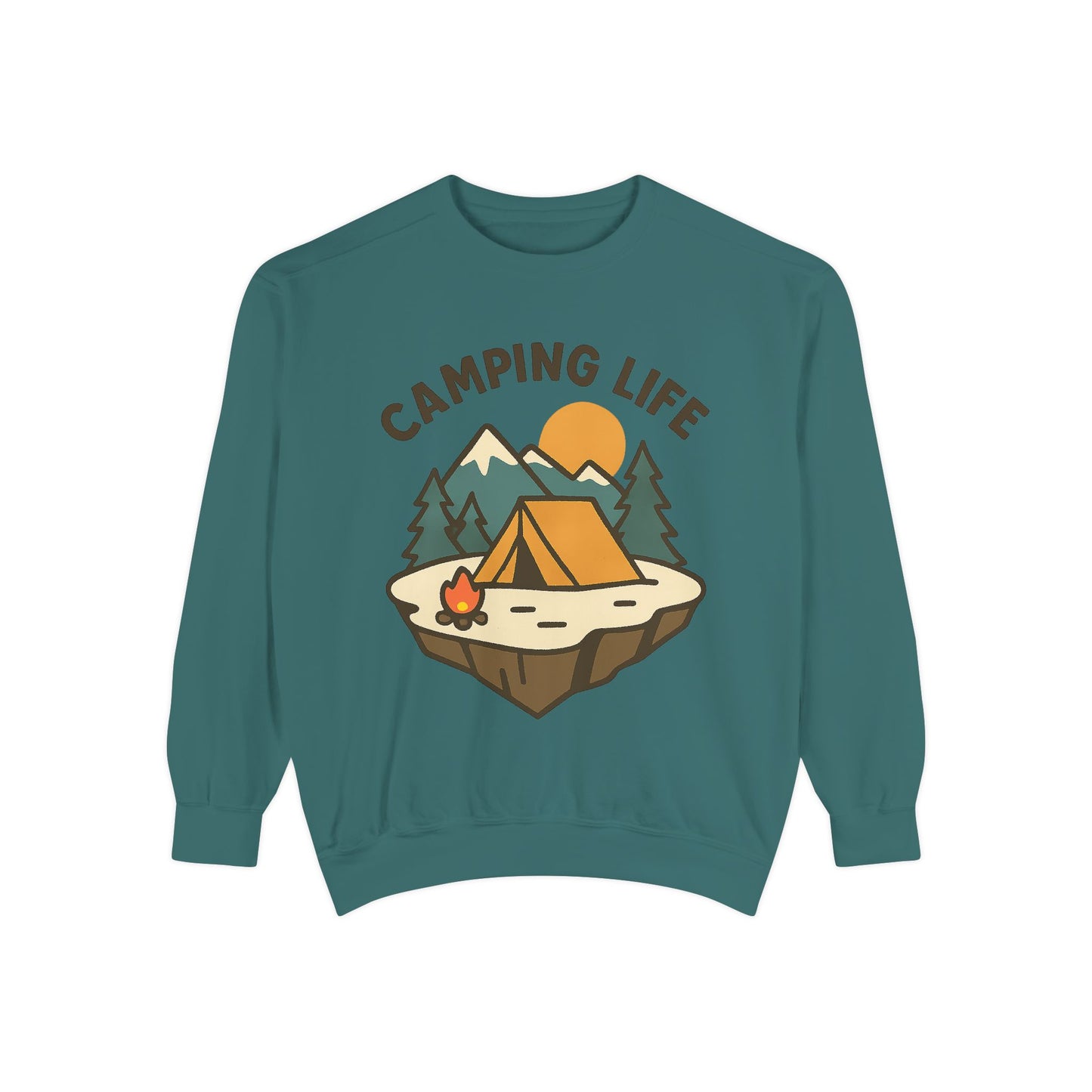 Camping Life Unisex Sweatshirt, Cozy Outdoor Apparel, Gift for Campers, Fall Fashion, Adventure Clothing, Nature Lover's Sweatshirt