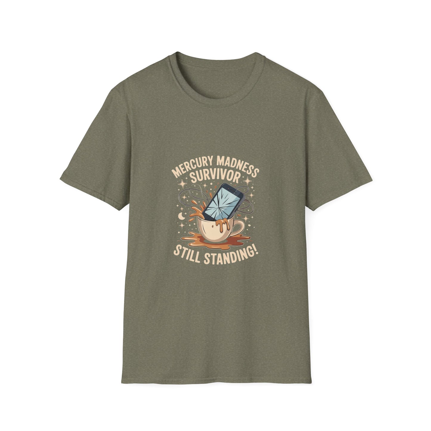 Mercury Madness Survivor T-Shirt, Astrology Tee, Unisex Graphic Tee, Cosmic Humor Tee, Horoscope Shirt, Gift for Astrology Lovers