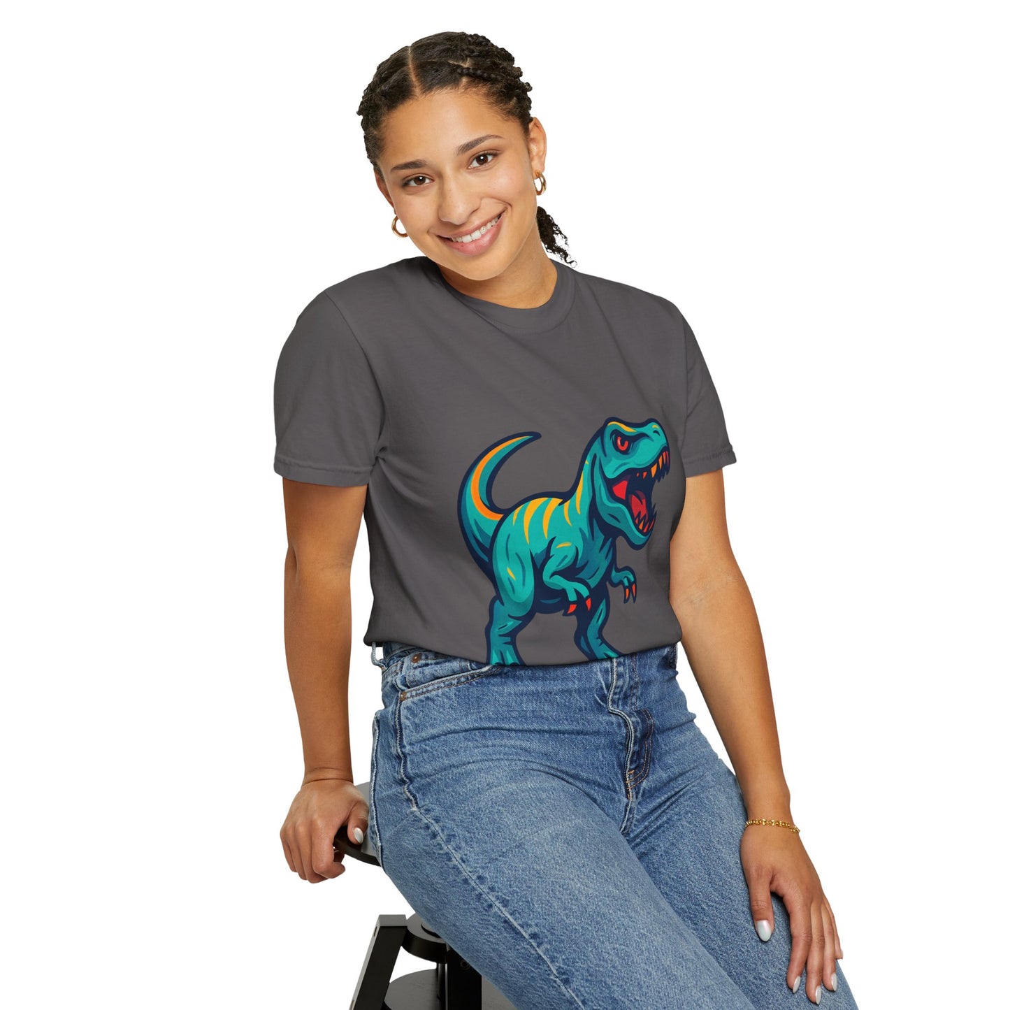 Dinosaur T-Shirt | Fun Cartoon Dino Graphic Tee for Kids & Adults | Unisex Casual Apparel | Perfect Birthday & Holiday Gift