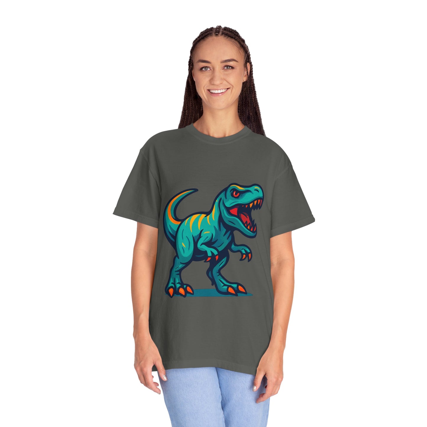 Dinosaur T-Shirt | Fun Cartoon Dino Graphic Tee for Kids & Adults | Unisex Casual Apparel | Perfect Birthday & Holiday Gift