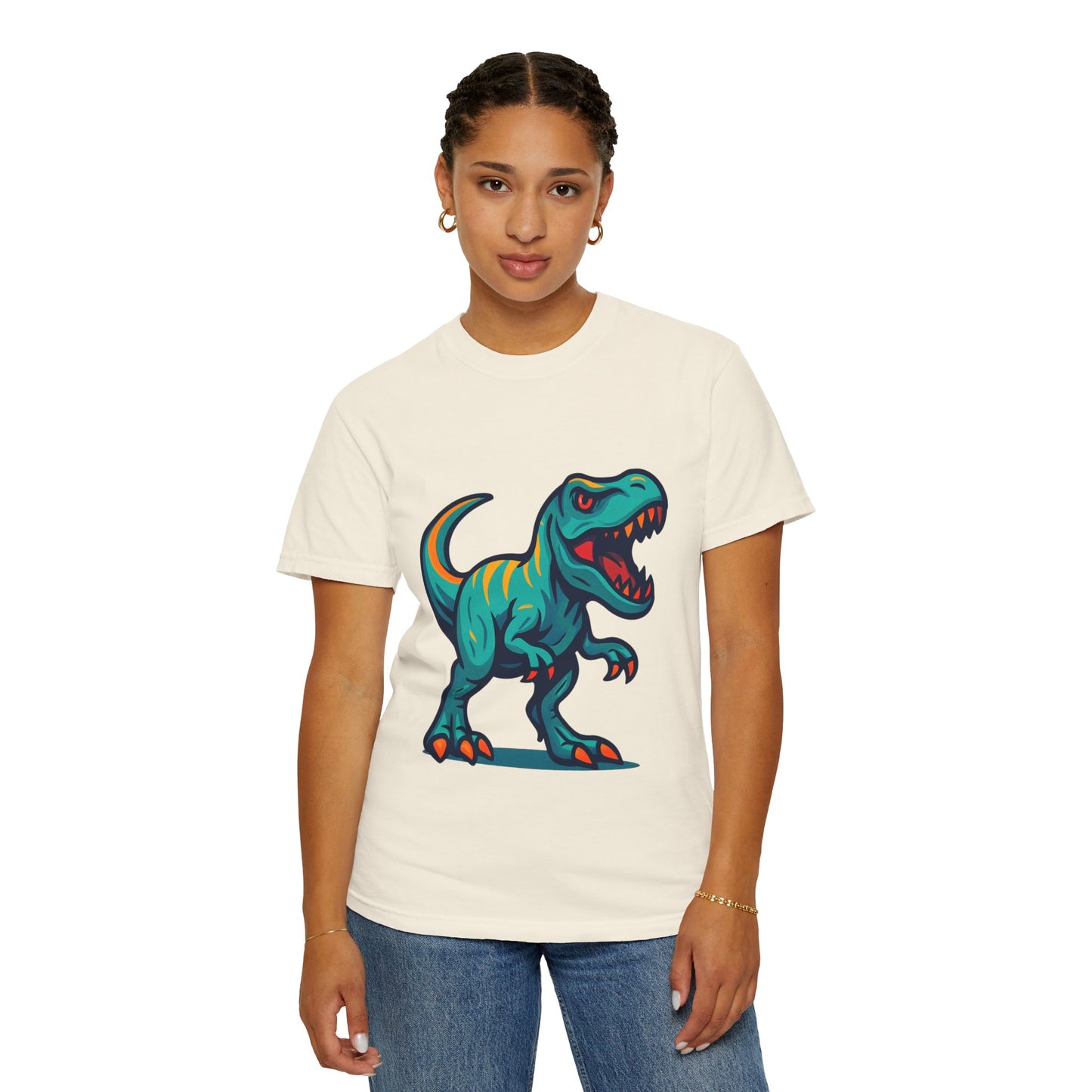 Dinosaur T-Shirt | Fun Cartoon Dino Graphic Tee for Kids & Adults | Unisex Casual Apparel | Perfect Birthday & Holiday Gift
