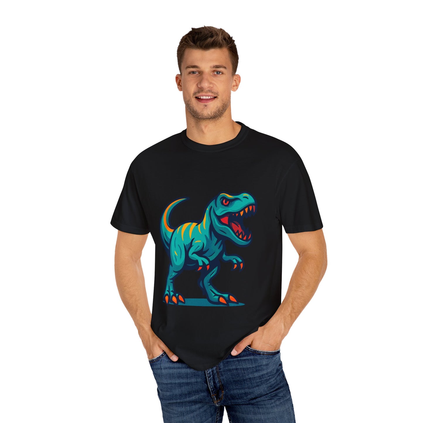 Dinosaur T-Shirt | Fun Cartoon Dino Graphic Tee for Kids & Adults | Unisex Casual Apparel | Perfect Birthday & Holiday Gift