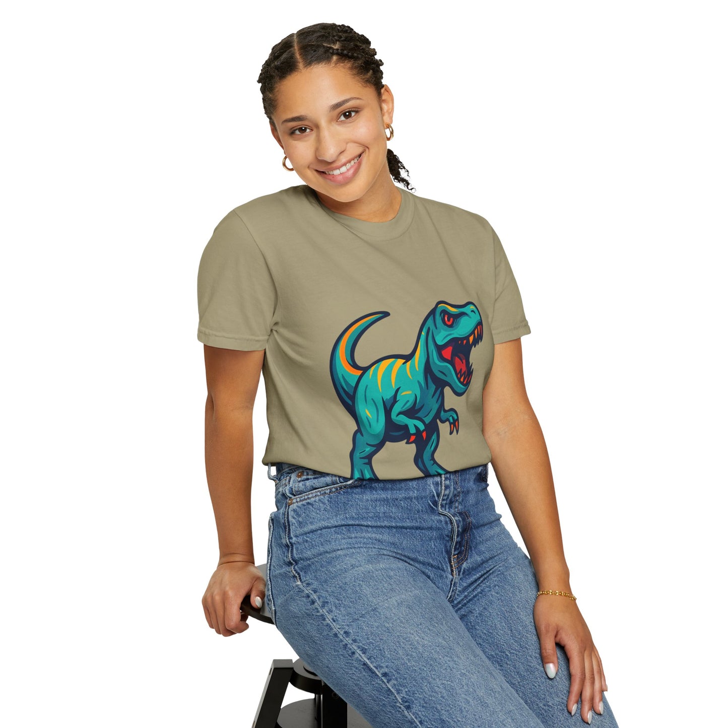 Dinosaur T-Shirt | Fun Cartoon Dino Graphic Tee for Kids & Adults | Unisex Casual Apparel | Perfect Birthday & Holiday Gift