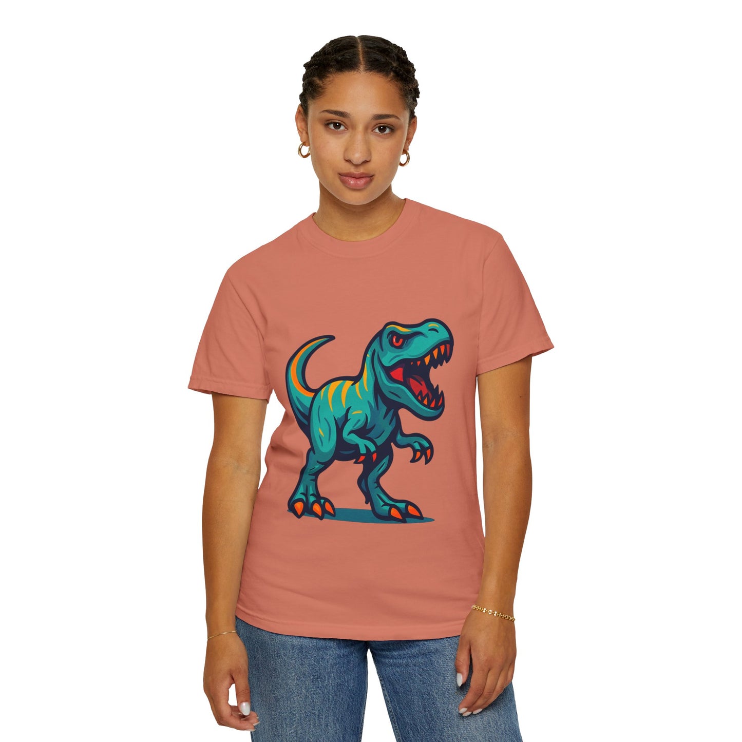 Dinosaur T-Shirt | Fun Cartoon Dino Graphic Tee for Kids & Adults | Unisex Casual Apparel | Perfect Birthday & Holiday Gift