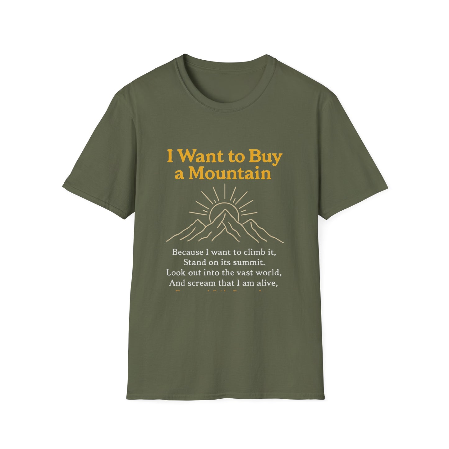 Adventure Awaits T-Shirt, Nature Lover Tee, Mountain Vibes Tee, Inspirational Quote Shirt, Gift for Hikers, Unisex Graphic T-Shirt