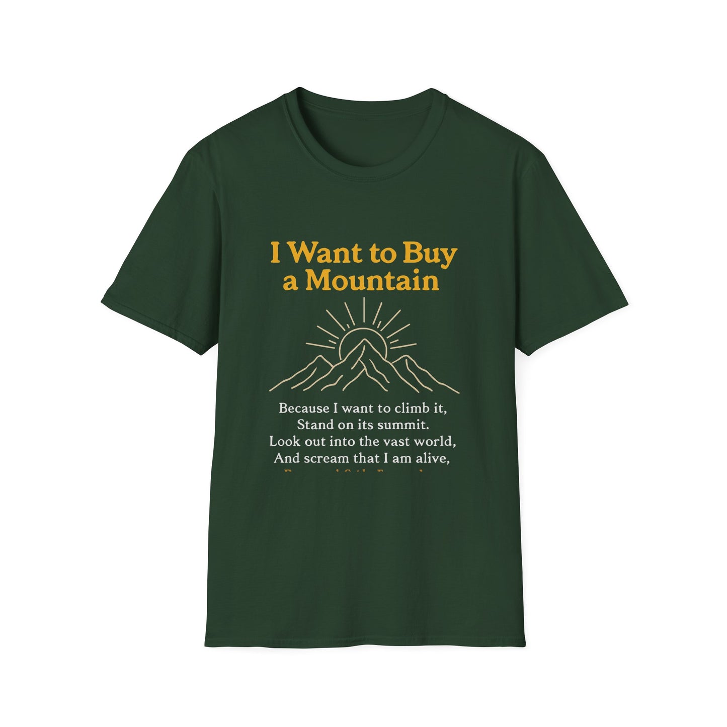 Adventure Awaits T-Shirt, Nature Lover Tee, Mountain Vibes Tee, Inspirational Quote Shirt, Gift for Hikers, Unisex Graphic T-Shirt