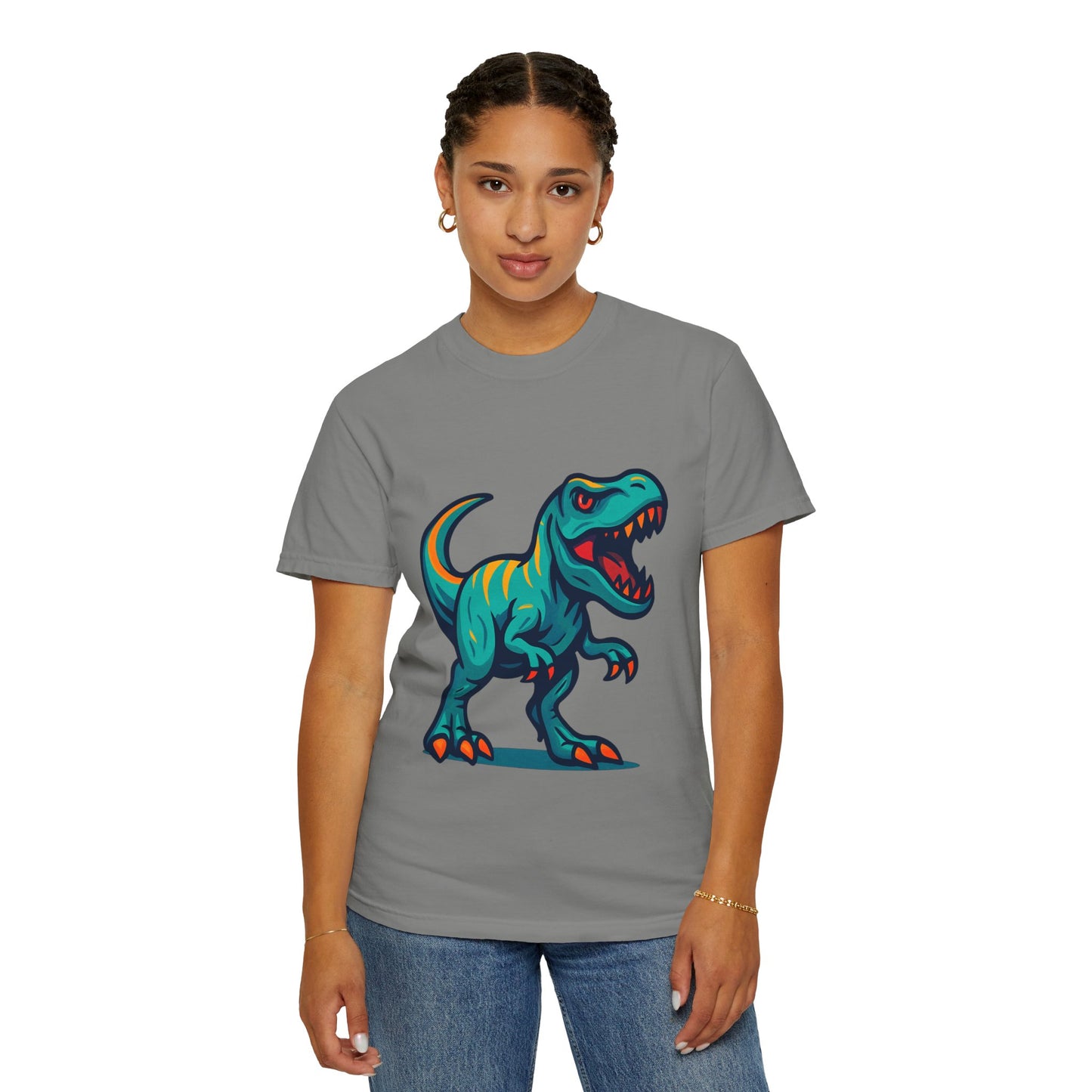Dinosaur T-Shirt | Fun Cartoon Dino Graphic Tee for Kids & Adults | Unisex Casual Apparel | Perfect Birthday & Holiday Gift