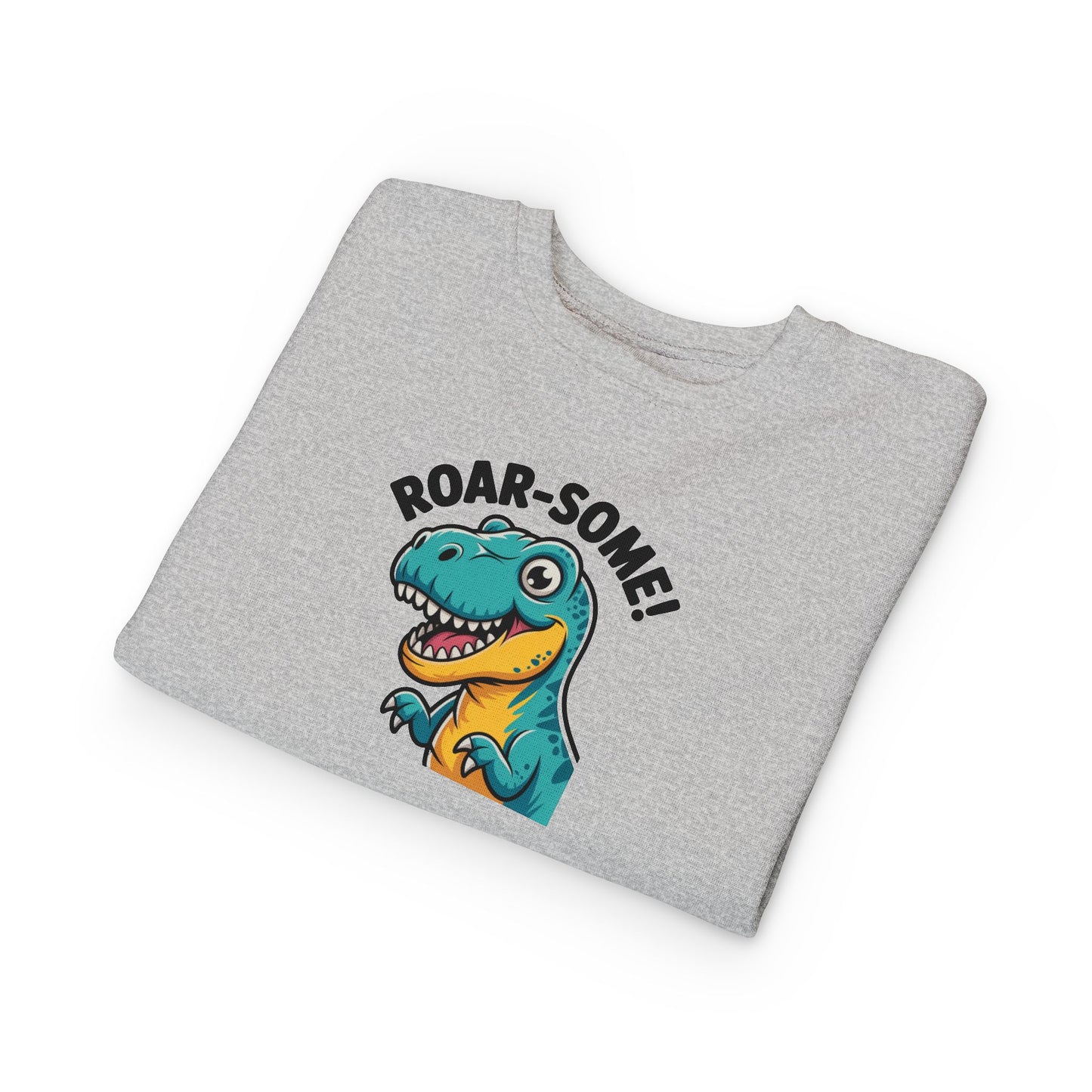 Roar-Some Toddler Dinosaur Sweatshirt | Cute Kids Dino Pullover | Fun Birthday, Playtime & Holiday Gift Apparel