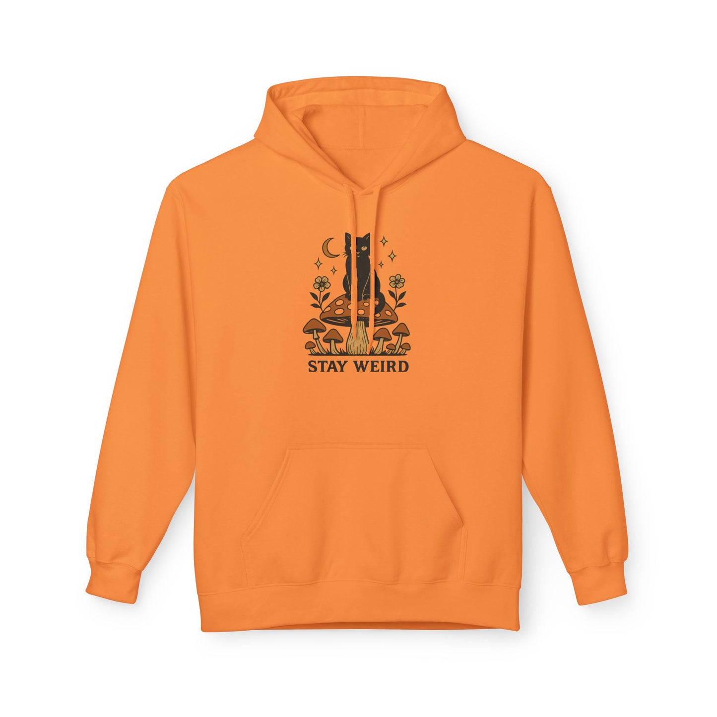 Stay Weird Fleece Hoodie | Unisex Midweight Pullover | Cozy Casual Sweatshirt & Fun Gift for Friends