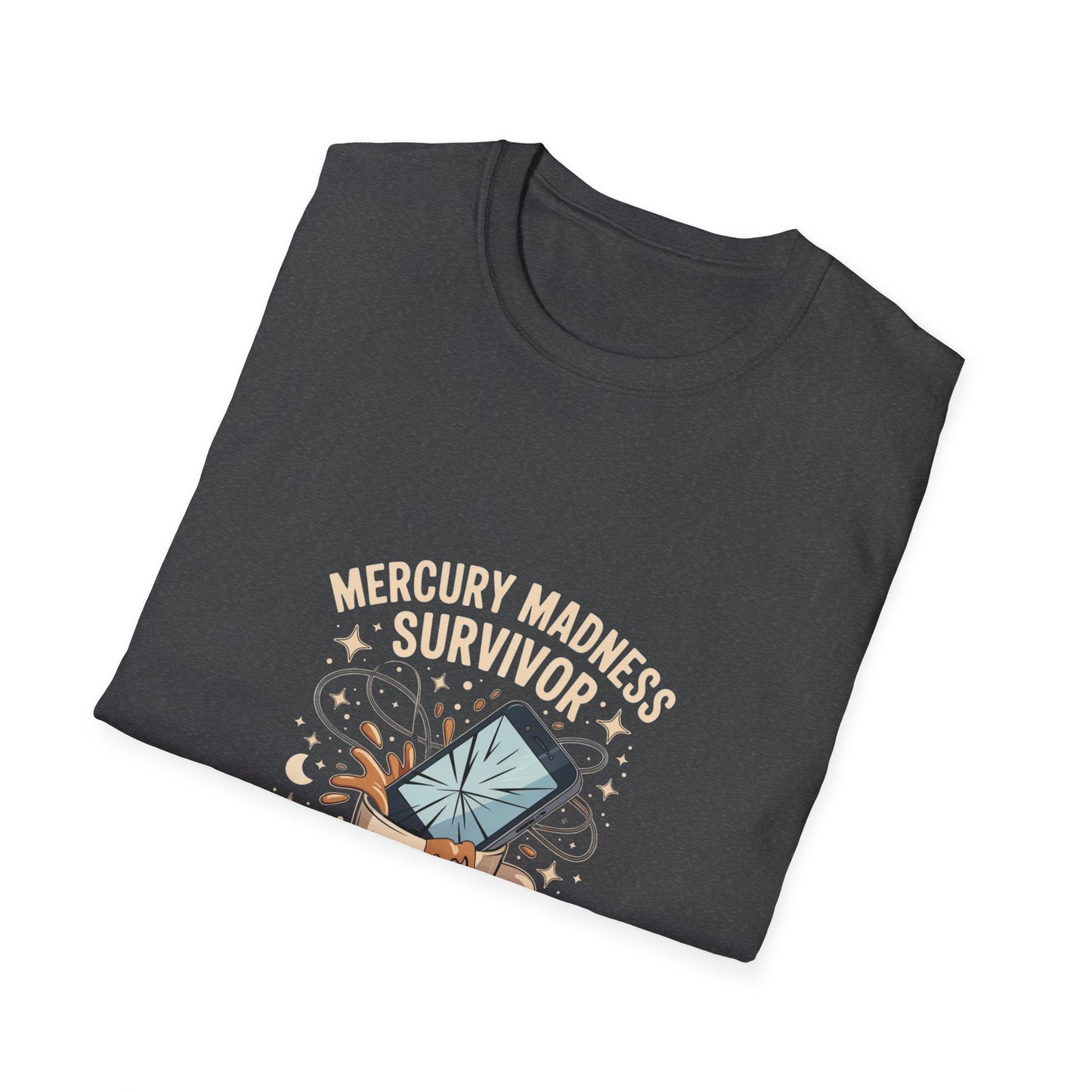 Mercury Madness Survivor T-Shirt, Astrology Tee, Unisex Graphic Tee, Cosmic Humor Tee, Horoscope Shirt, Gift for Astrology Lovers