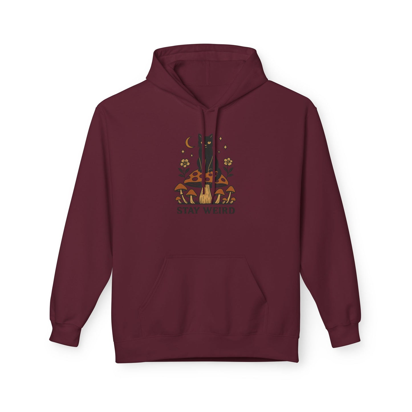 Stay Weird Fleece Hoodie | Unisex Midweight Pullover | Cozy Casual Sweatshirt & Fun Gift for Friends