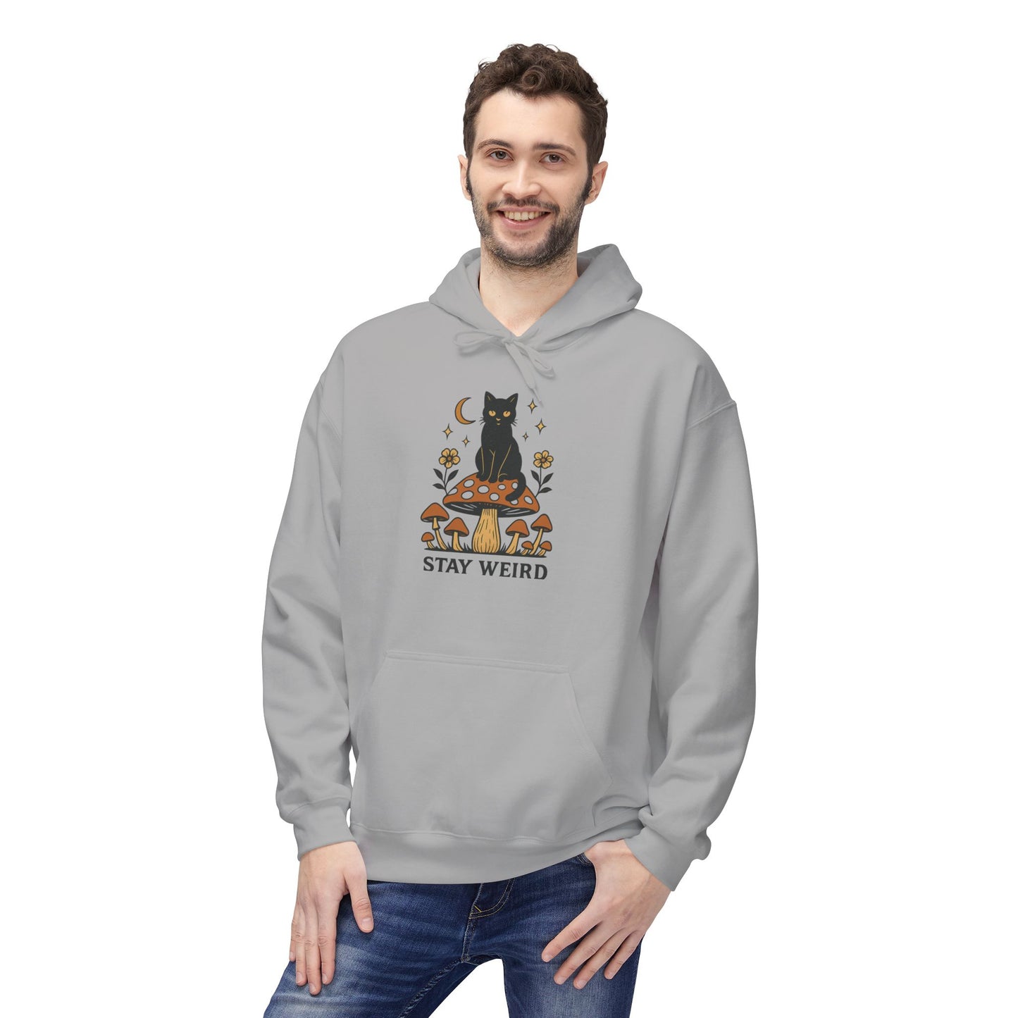 Stay Weird Fleece Hoodie | Unisex Midweight Pullover | Cozy Casual Sweatshirt & Fun Gift for Friends