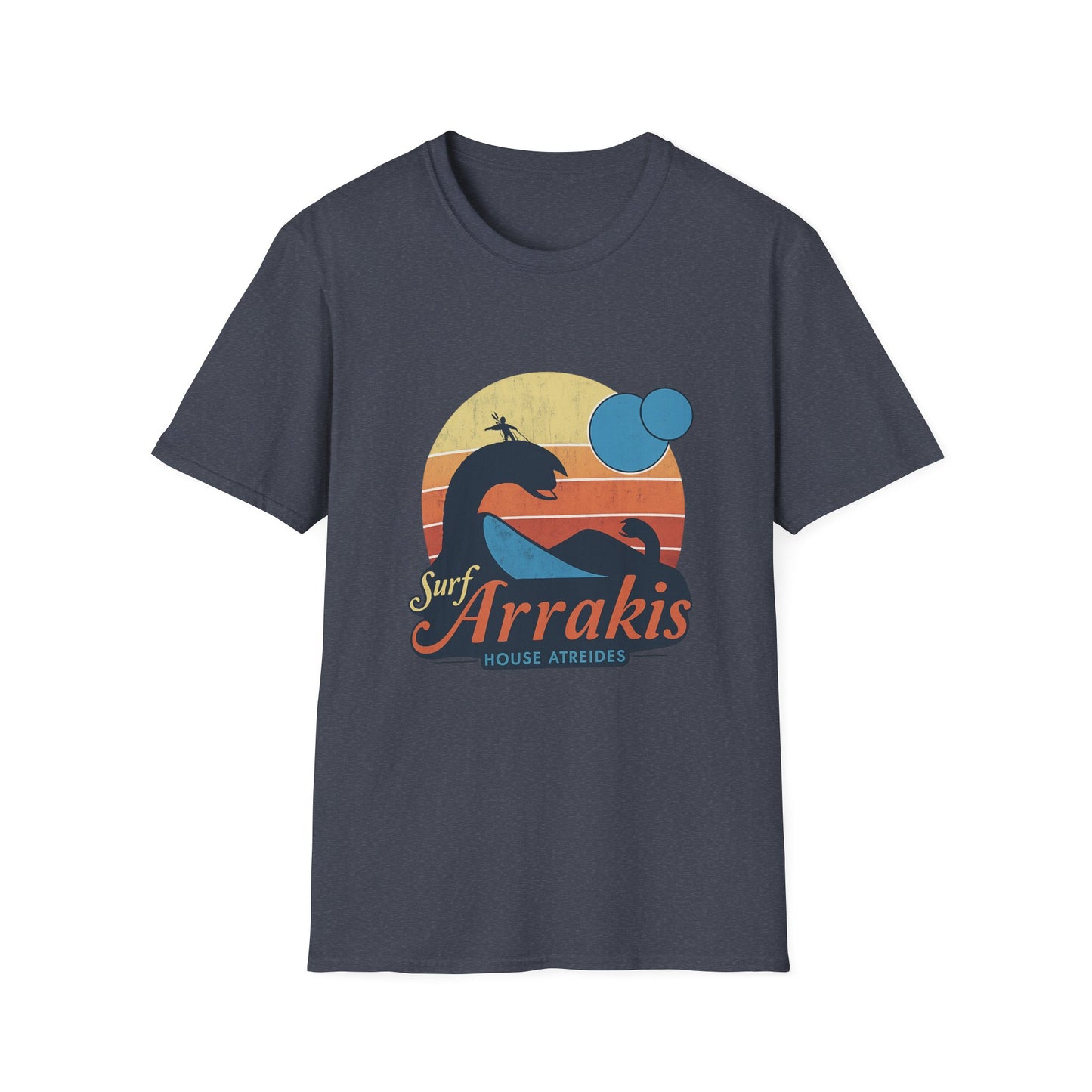 Surf Arrakis Unisex Softstyle T-Shirt, Beachwear, Summer Fashion, Gift for Surfers, Casual Streetwear, Vacation Tee