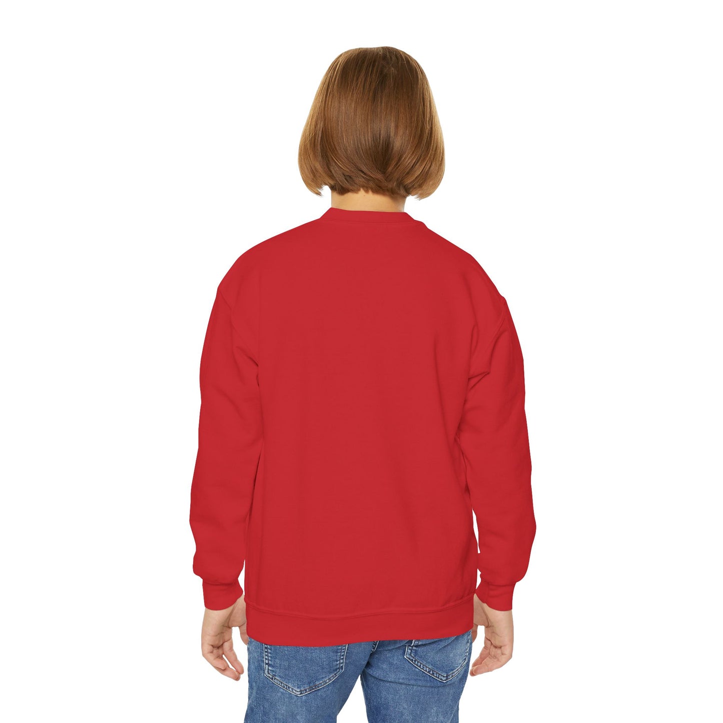 Youth Back to School Crewneck Sweatshirt – Cozy Fall Student Pullover, Fun Kids Fashion, Perfect for School Events & Birthday Gifts
