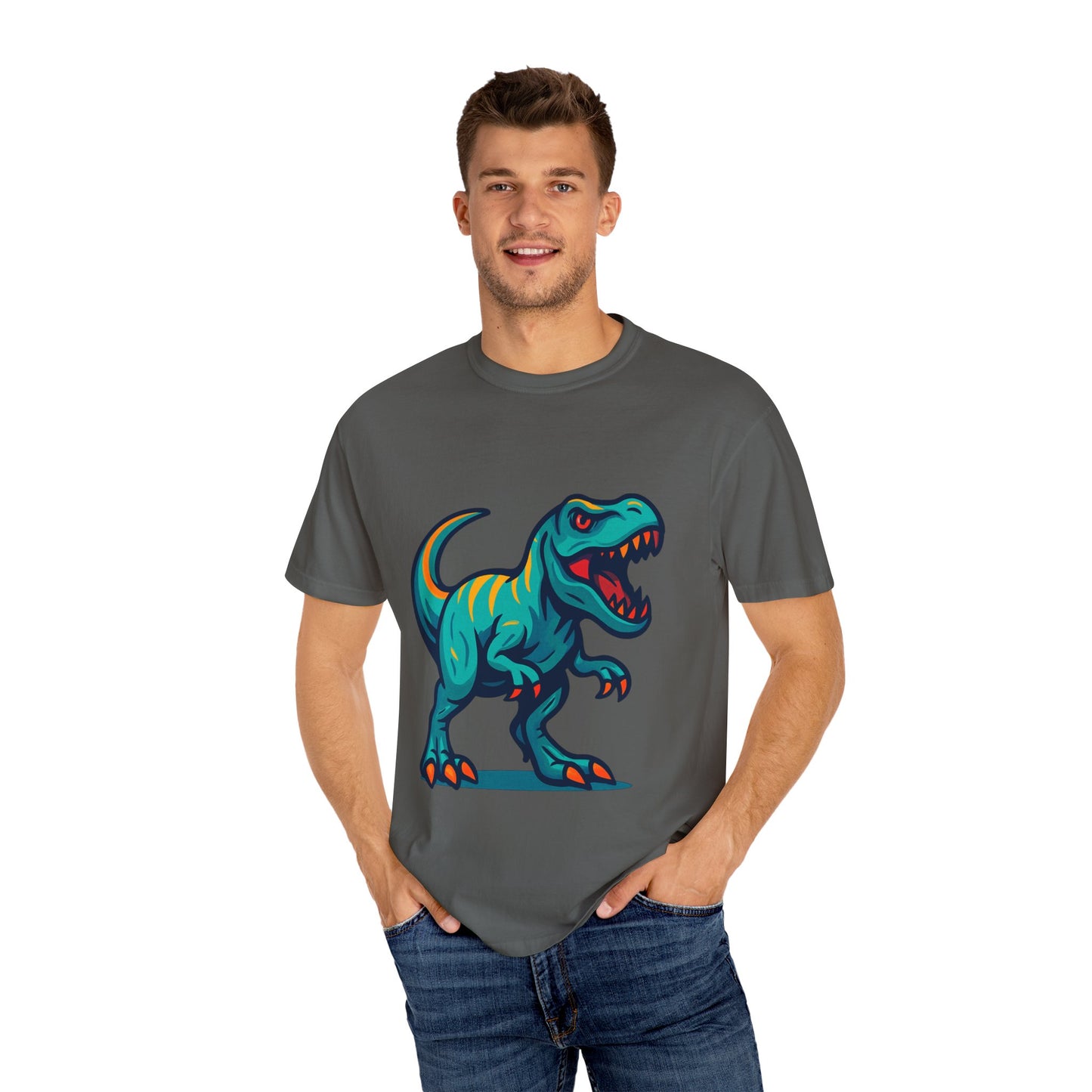 Dinosaur T-Shirt | Fun Cartoon Dino Graphic Tee for Kids & Adults | Unisex Casual Apparel | Perfect Birthday & Holiday Gift