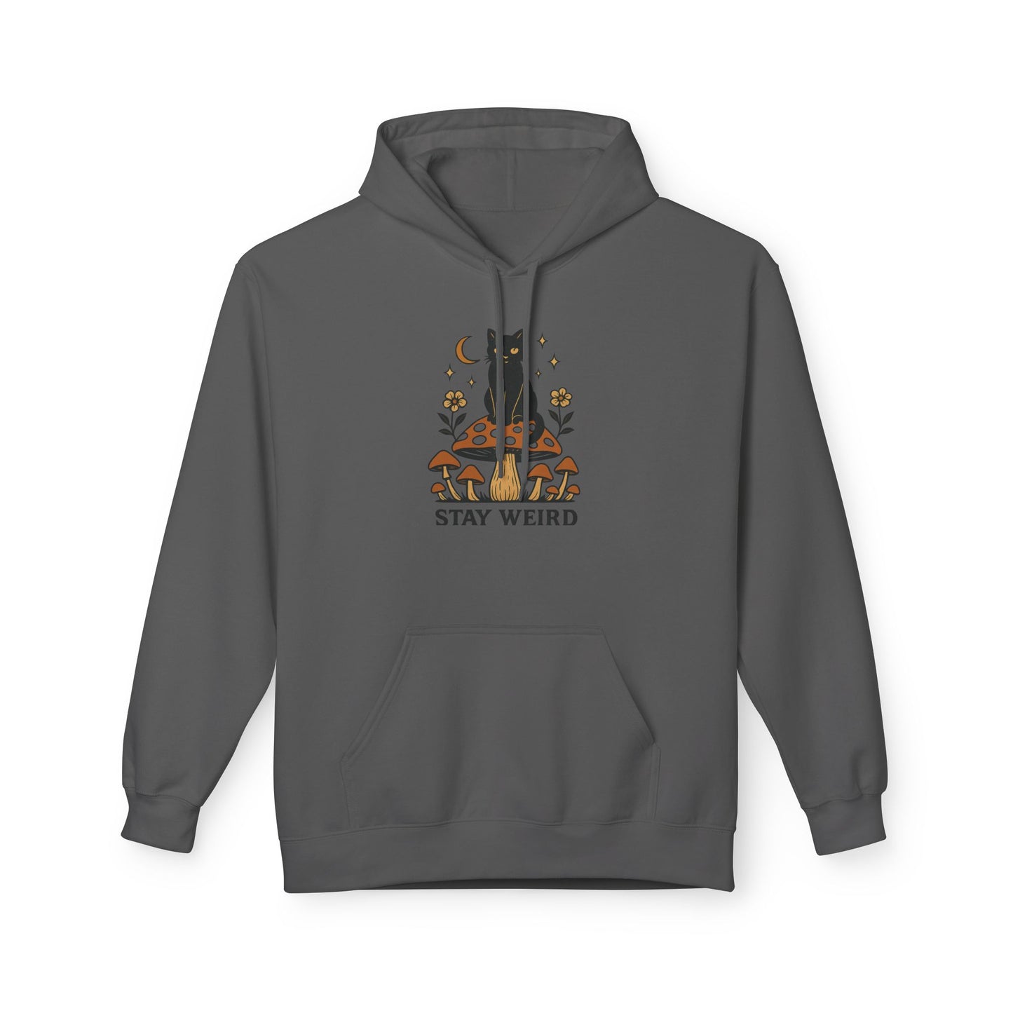 Stay Weird Fleece Hoodie | Unisex Midweight Pullover | Cozy Casual Sweatshirt & Fun Gift for Friends