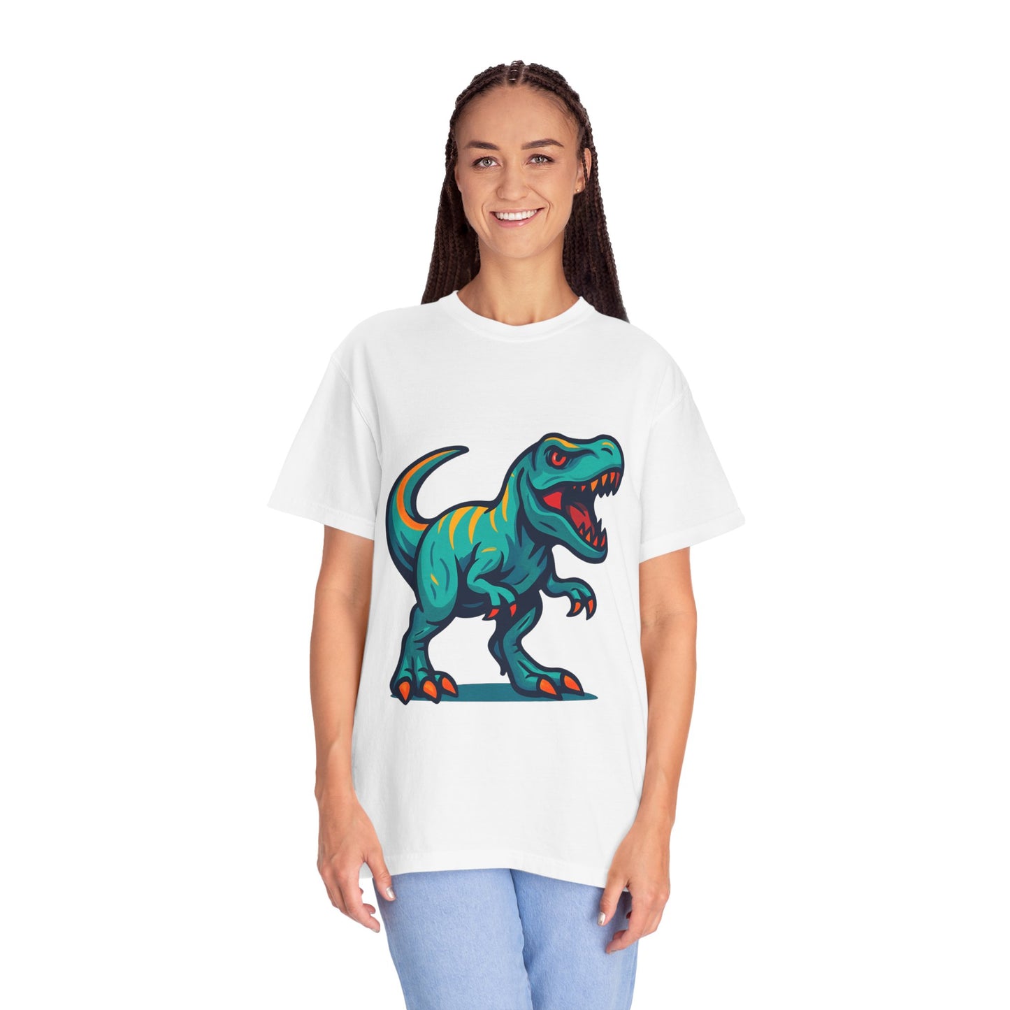 Dinosaur T-Shirt | Fun Cartoon Dino Graphic Tee for Kids & Adults | Unisex Casual Apparel | Perfect Birthday & Holiday Gift