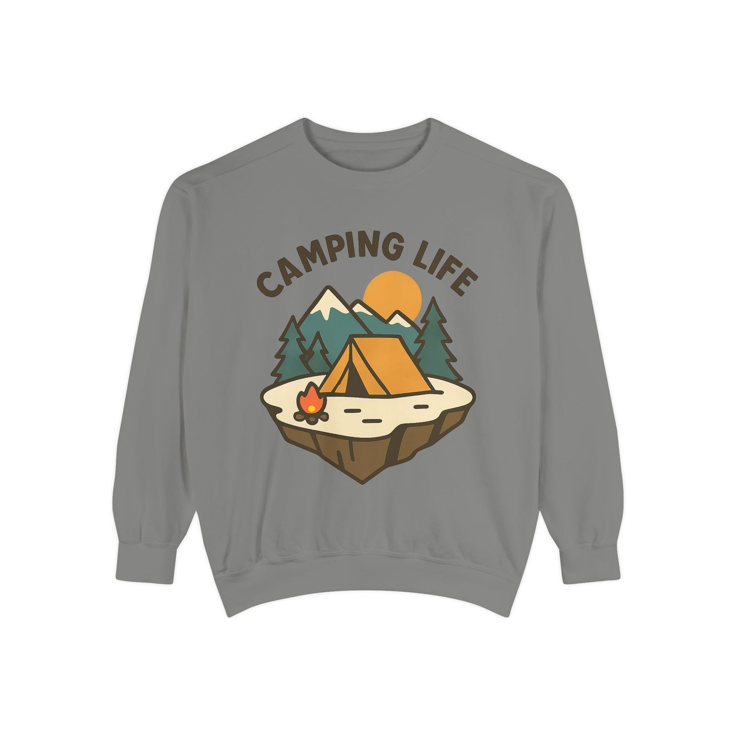 Camping Life Unisex Sweatshirt, Cozy Outdoor Apparel, Gift for Campers, Fall Fashion, Adventure Clothing, Nature Lover's Sweatshirt