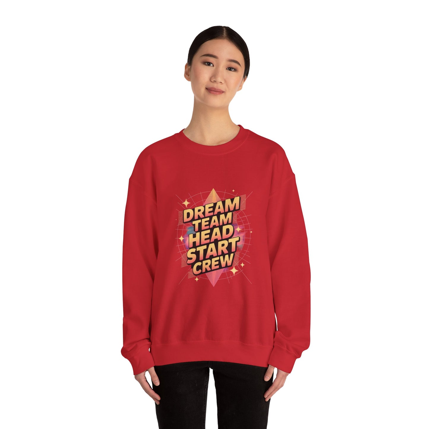 Dream Team Crew Sweatshirt for Motivational Vibes, Cozy Casual Wear, Gifts for Friends, Team Spirit Apparel, Unisex Fashion