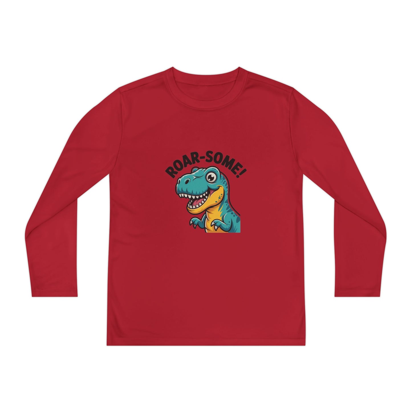 Youth Dinosaur Long Sleeve T-Shirt | Funny Kids Dino Tee | Playful Birthday & Holiday Gift Apparel