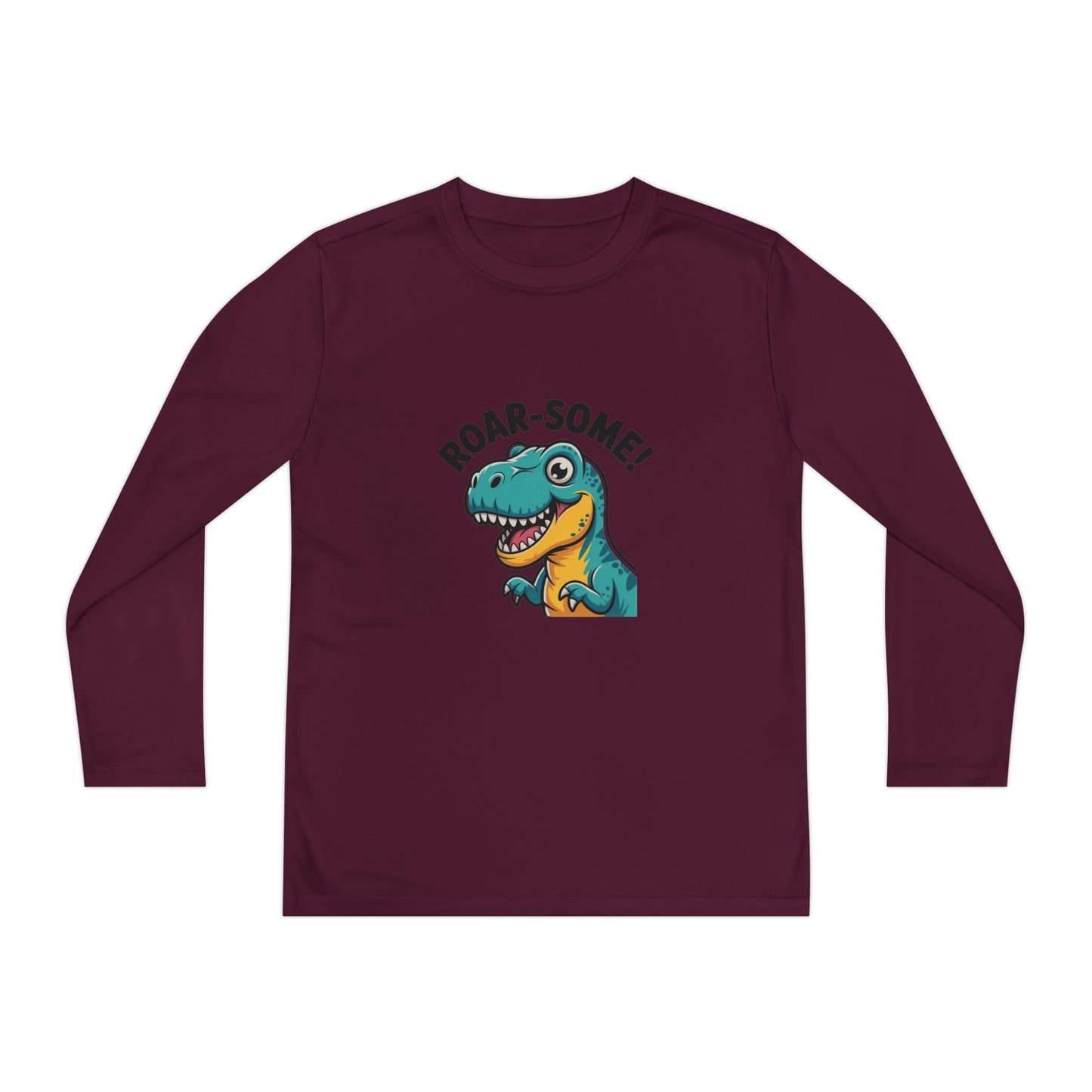 Youth Dinosaur Long Sleeve T-Shirt | Funny Kids Dino Tee | Playful Birthday & Holiday Gift Apparel