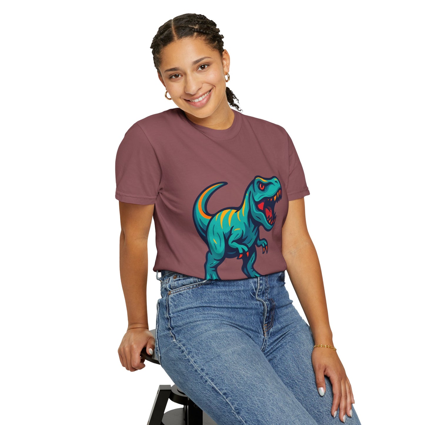 Dinosaur T-Shirt | Fun Cartoon Dino Graphic Tee for Kids & Adults | Unisex Casual Apparel | Perfect Birthday & Holiday Gift
