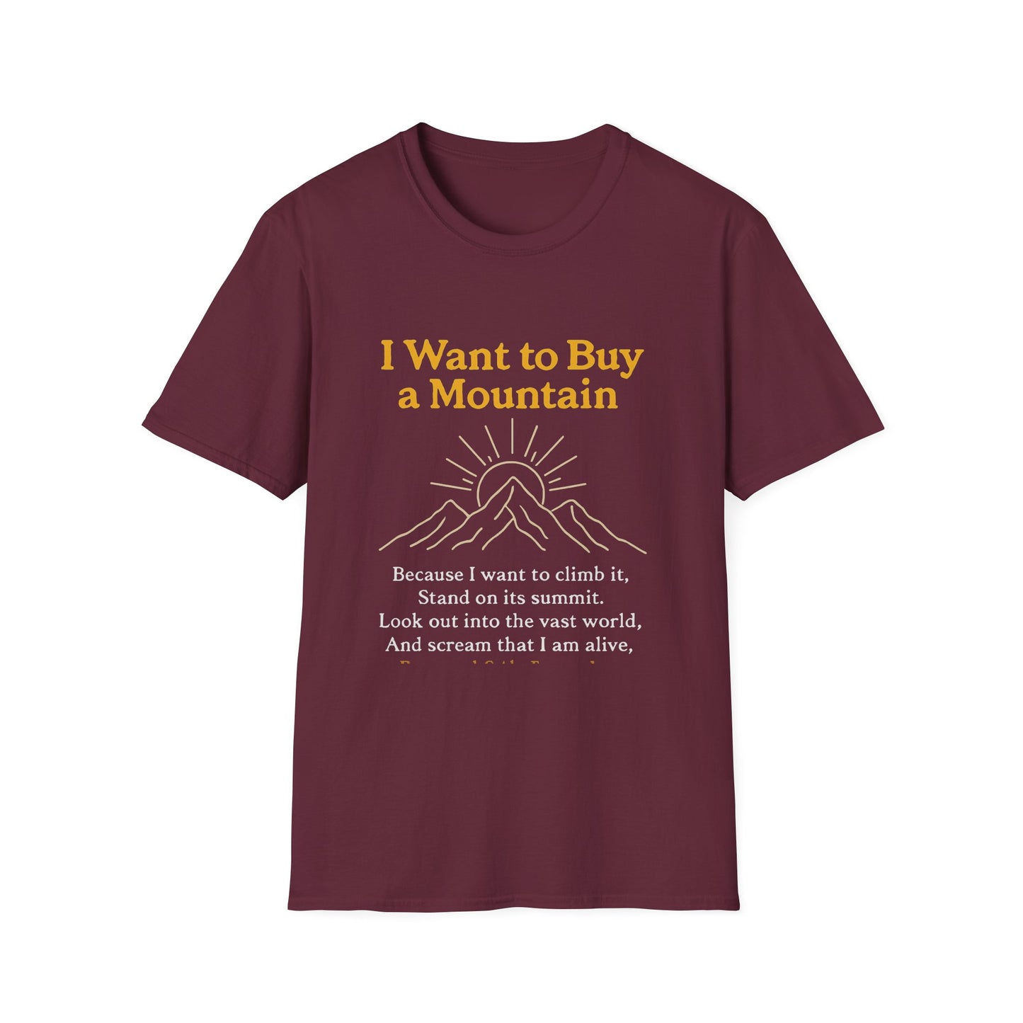 Adventure Awaits T-Shirt, Nature Lover Tee, Mountain Vibes Tee, Inspirational Quote Shirt, Gift for Hikers, Unisex Graphic T-Shirt