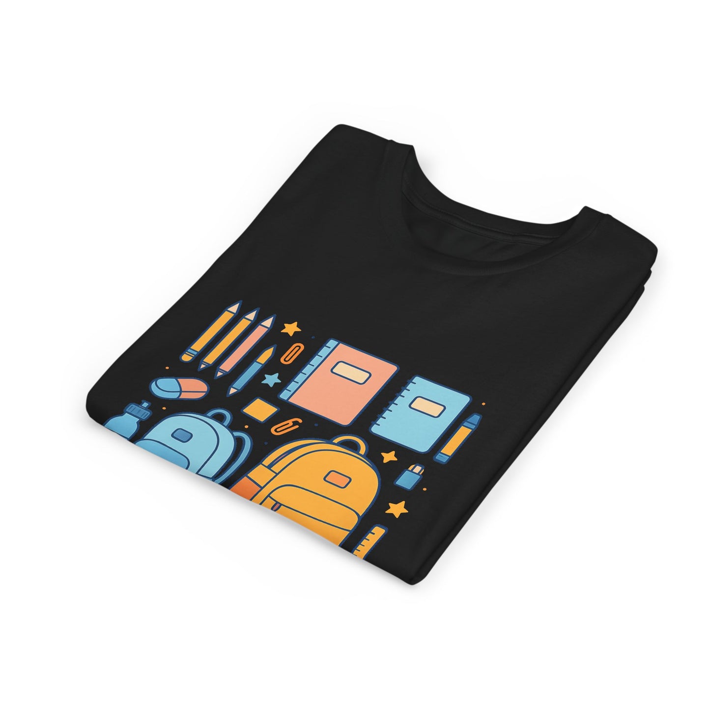 Back to School Youth T-Shirt – Cute Kids Graphic Tee with School Supplies Design, Playful Short Sleeve Shirt, Perfect Gift for Students