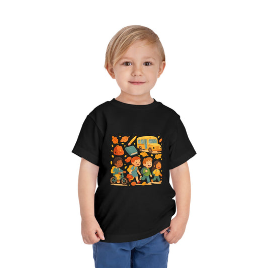 Toddler Adventure T-Shirt – Fun Kids Short Sleeve Graphic Tee, Back to School Shirt, Playtime & Autumn Vibes Apparel, Cute Toddler Gift