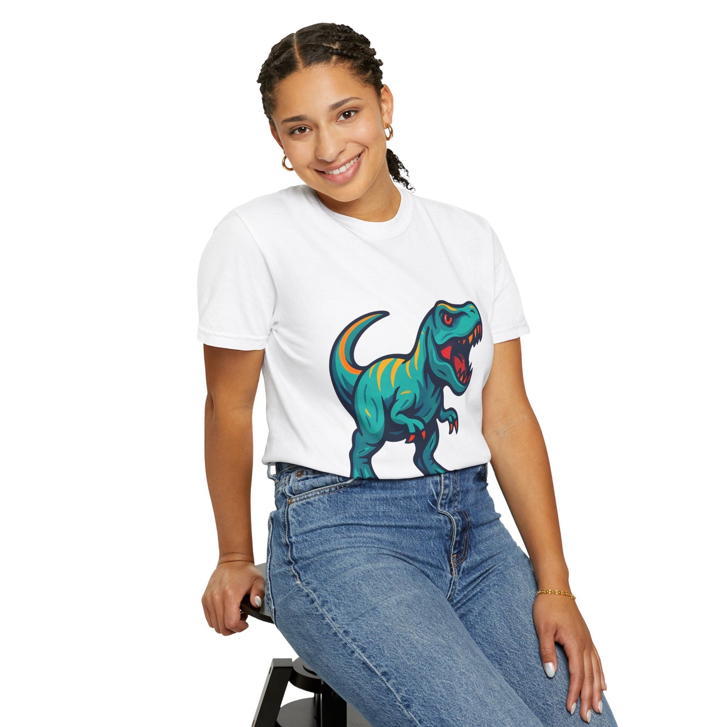Dinosaur T-Shirt | Fun Cartoon Dino Graphic Tee for Kids & Adults | Unisex Casual Apparel | Perfect Birthday & Holiday Gift