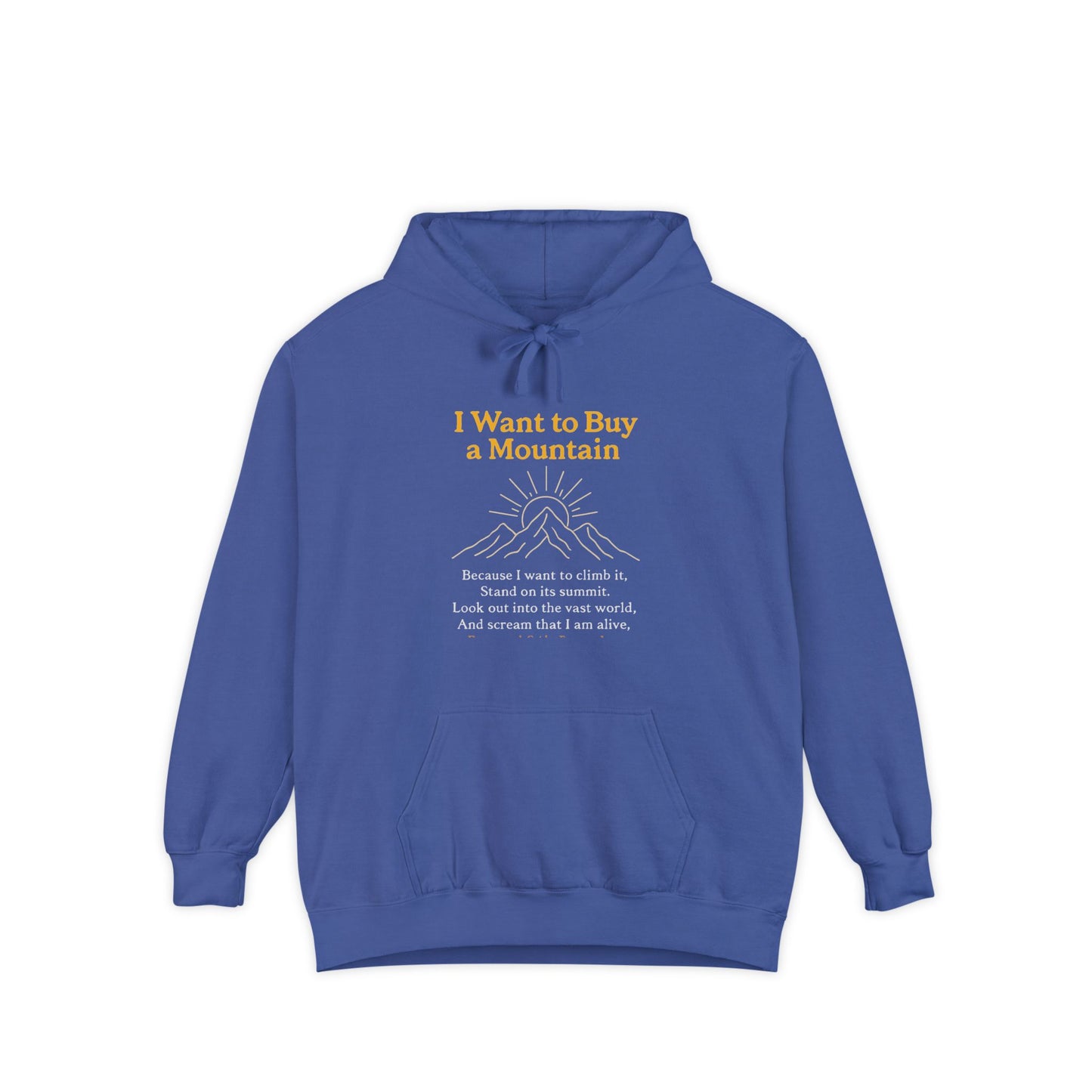 Mountain Lover's Hoodie - Cozy Gift for Adventurers, Perfect for Nature Walks, Outdoor Events, Birthday Present, Travel Enthusiasts