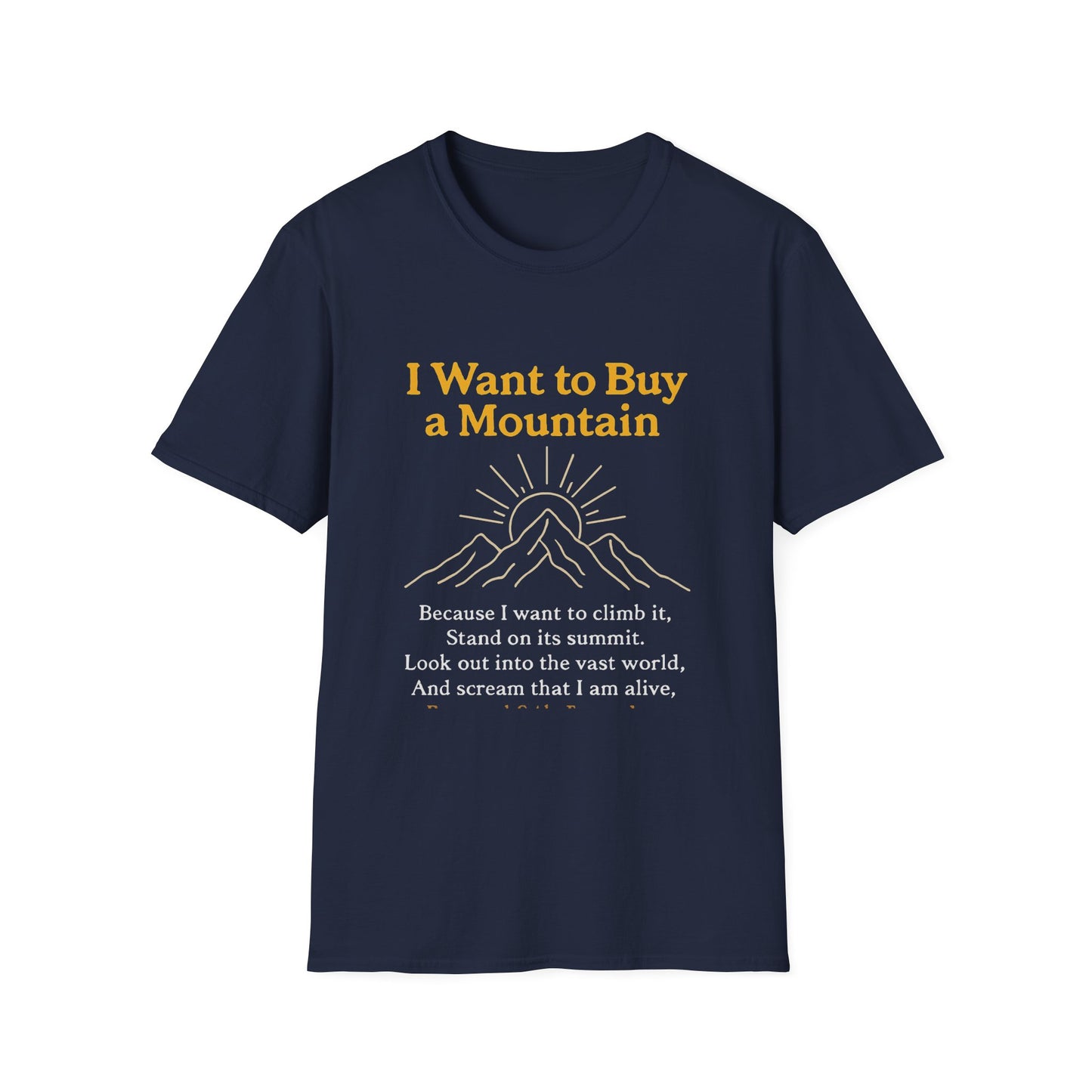 Adventure Awaits T-Shirt, Nature Lover Tee, Mountain Vibes Tee, Inspirational Quote Shirt, Gift for Hikers, Unisex Graphic T-Shirt
