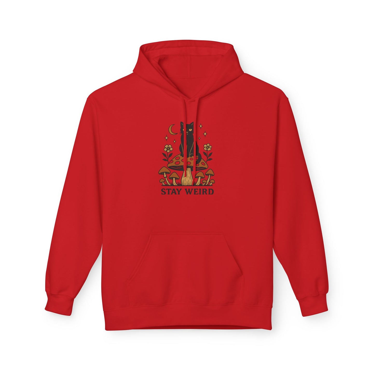Stay Weird Fleece Hoodie | Unisex Midweight Pullover | Cozy Casual Sweatshirt & Fun Gift for Friends