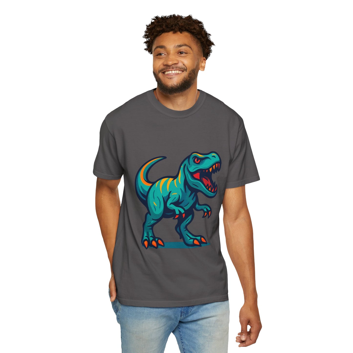 Dinosaur T-Shirt | Fun Cartoon Dino Graphic Tee for Kids & Adults | Unisex Casual Apparel | Perfect Birthday & Holiday Gift