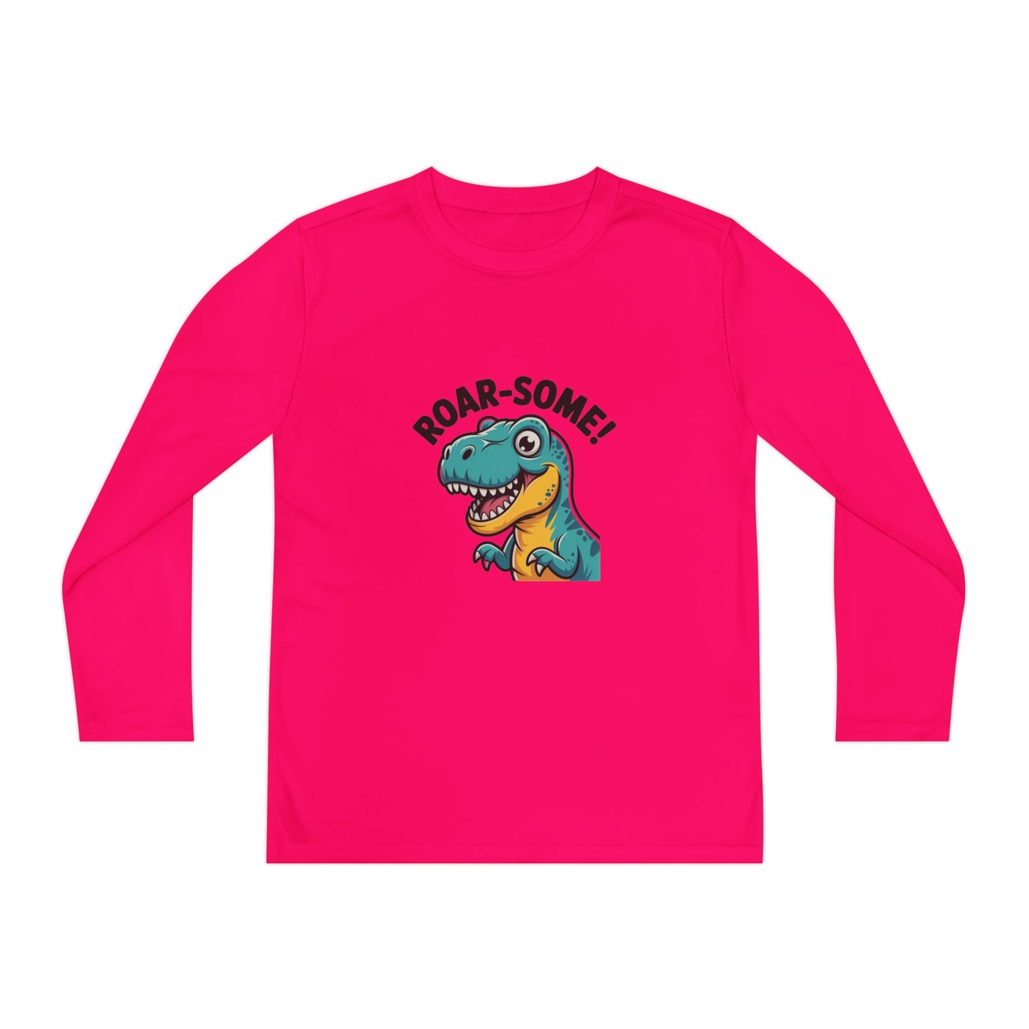 Youth Dinosaur Long Sleeve T-Shirt | Funny Kids Dino Tee | Playful Birthday & Holiday Gift Apparel