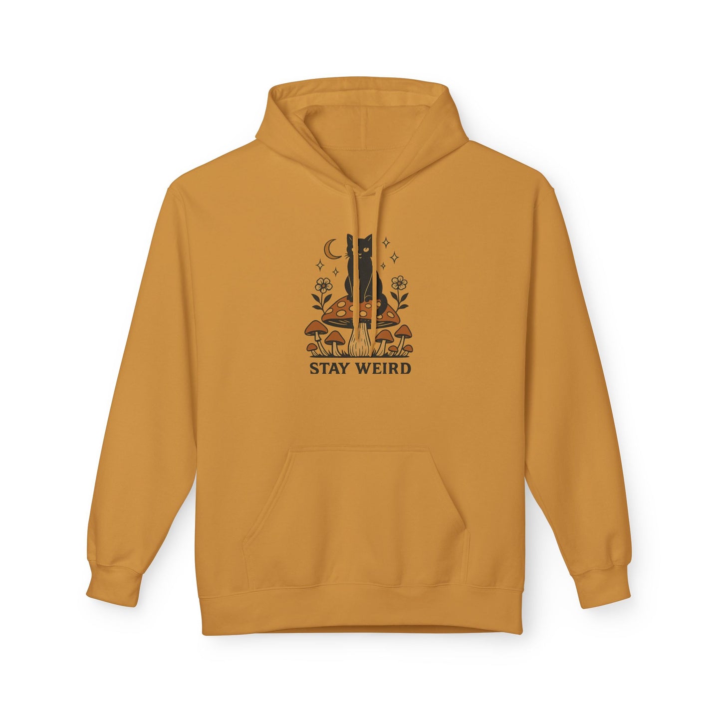 Stay Weird Fleece Hoodie | Unisex Midweight Pullover | Cozy Casual Sweatshirt & Fun Gift for Friends