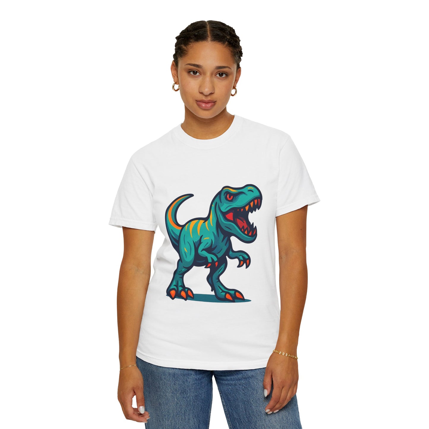 Dinosaur T-Shirt | Fun Cartoon Dino Graphic Tee for Kids & Adults | Unisex Casual Apparel | Perfect Birthday & Holiday Gift