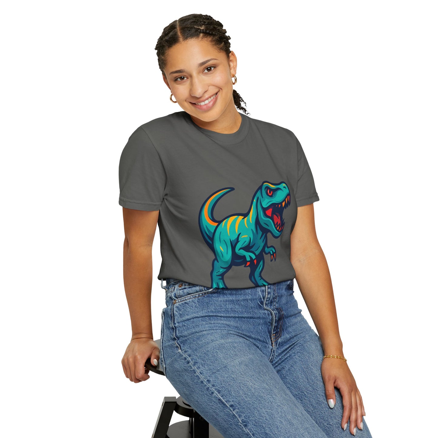 Dinosaur T-Shirt | Fun Cartoon Dino Graphic Tee for Kids & Adults | Unisex Casual Apparel | Perfect Birthday & Holiday Gift