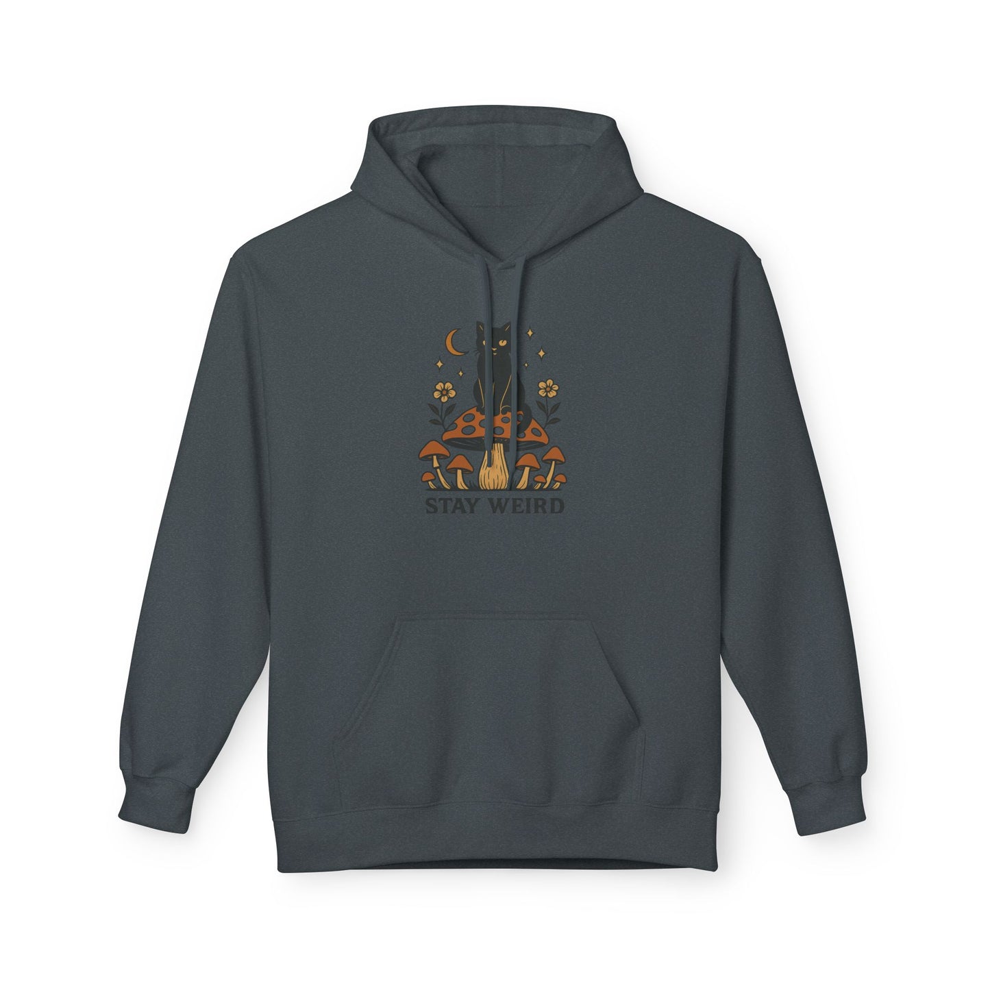 Stay Weird Fleece Hoodie | Unisex Midweight Pullover | Cozy Casual Sweatshirt & Fun Gift for Friends