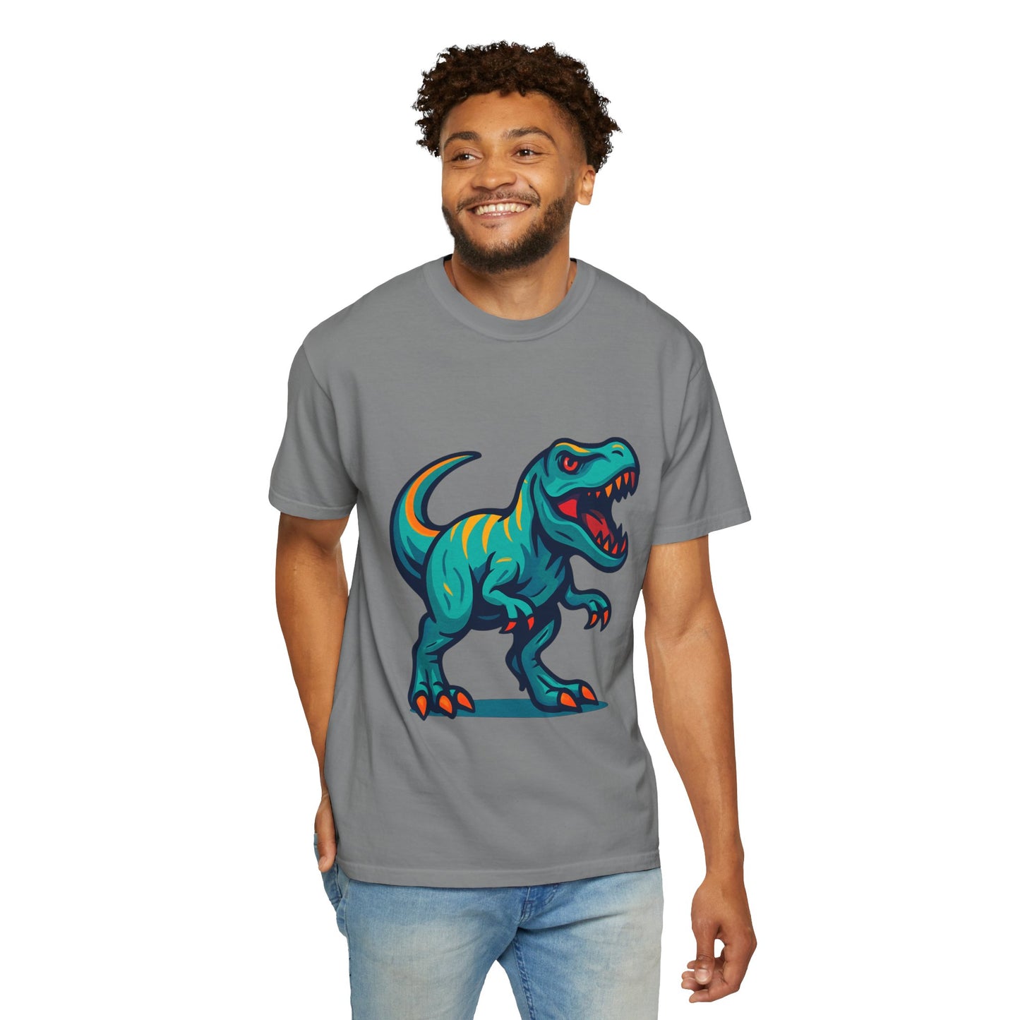 Dinosaur T-Shirt | Fun Cartoon Dino Graphic Tee for Kids & Adults | Unisex Casual Apparel | Perfect Birthday & Holiday Gift
