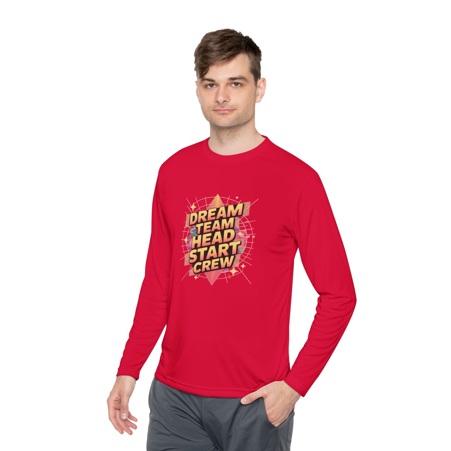 Dream Team Long Sleeve Tee - Lightweight Unisex Top, Perfect for Team Spirit, Casual Wear, Gift for Friends, Motivational Apparel